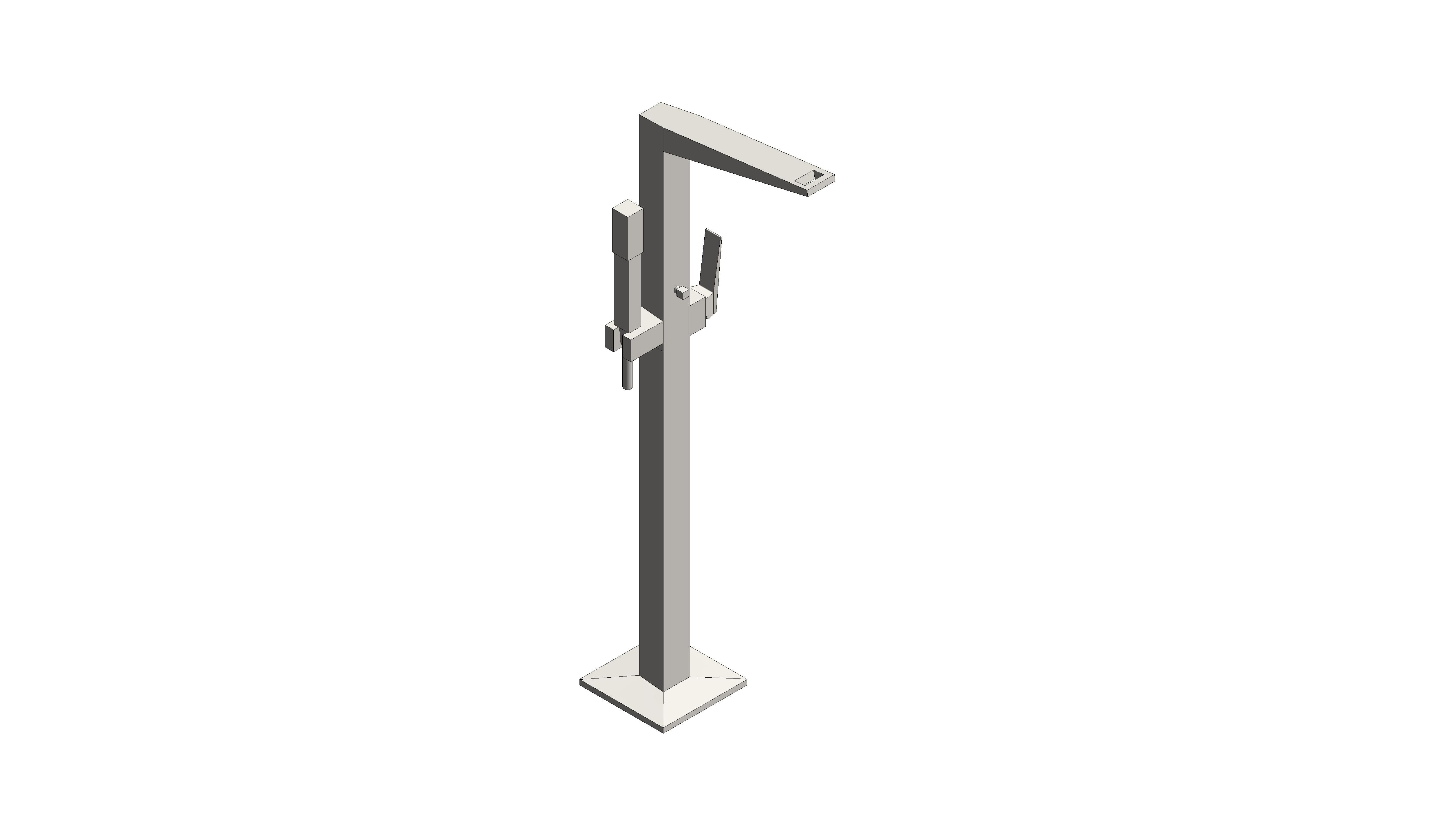 Product: ALLURE BRILLIANT Single-lever bath mixer 1/2″, floor mounted (24348DC0)