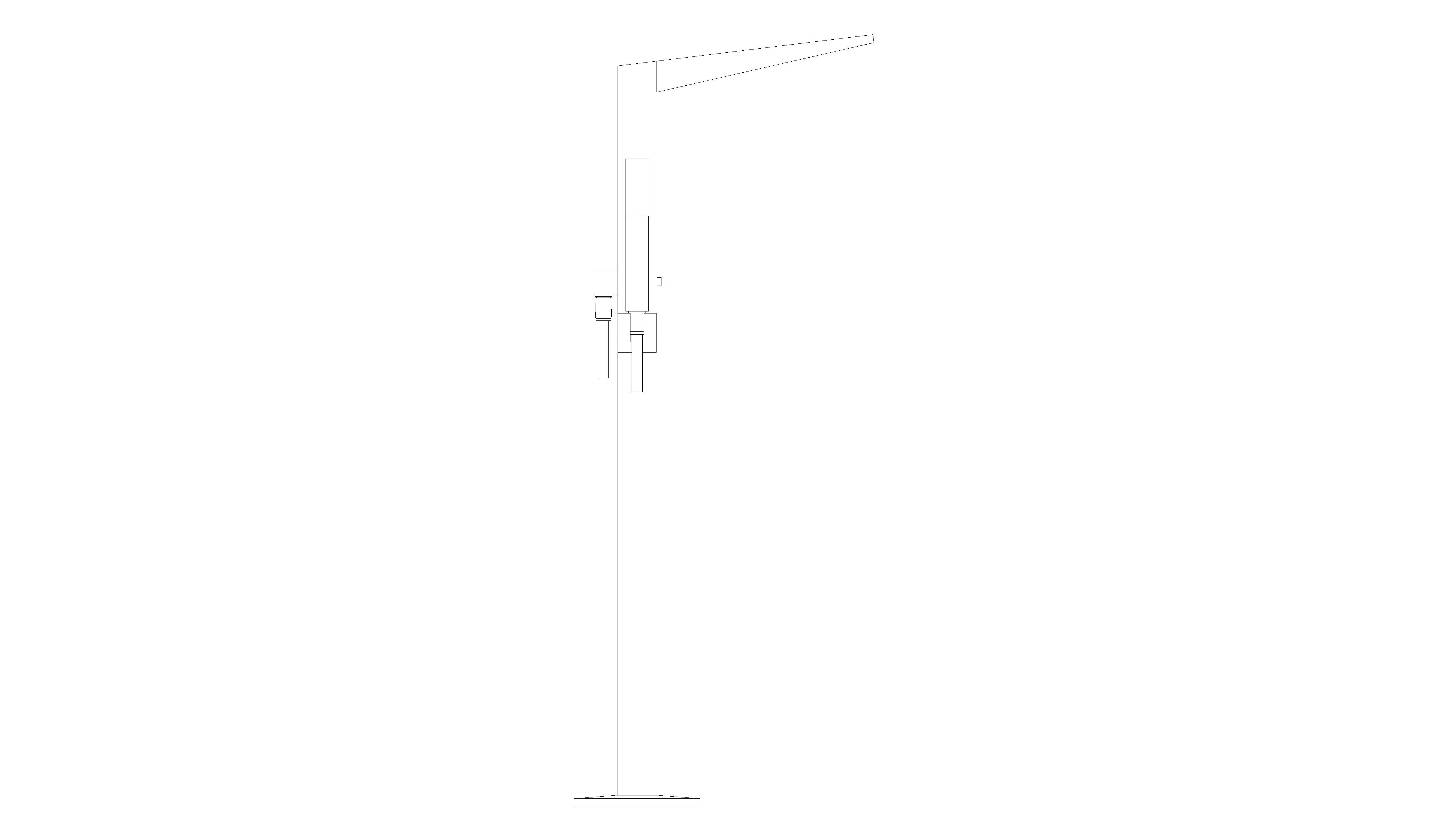 Product: ALLURE BRILLIANT Single-lever bath mixer 1/2″, floor mounted (24348DC0)