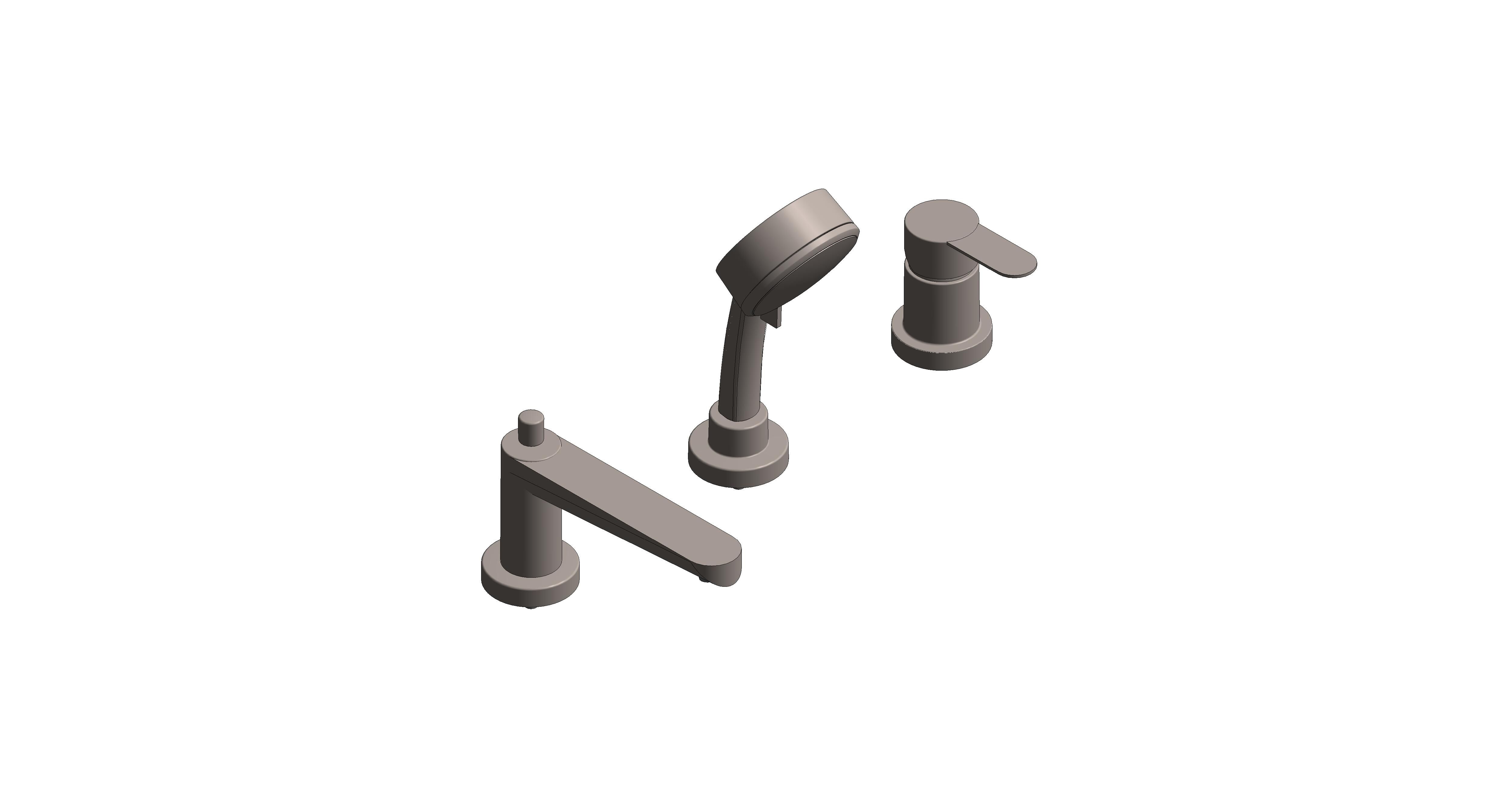 Product: BAUEDGE 3-Hole Bath/Shower Combination (25117ALC)