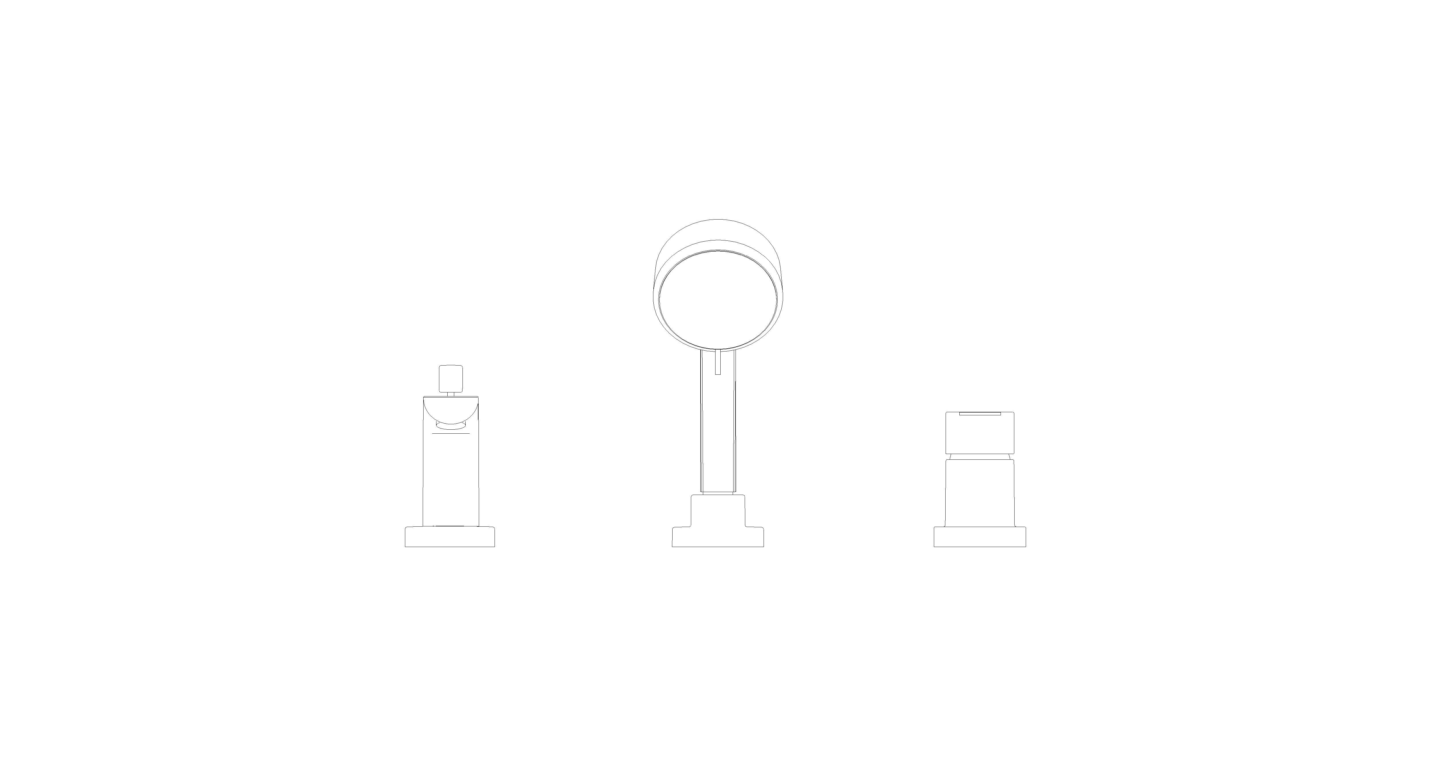 Product: BAUEDGE Three-Hole Bath Combination (25117GLC)