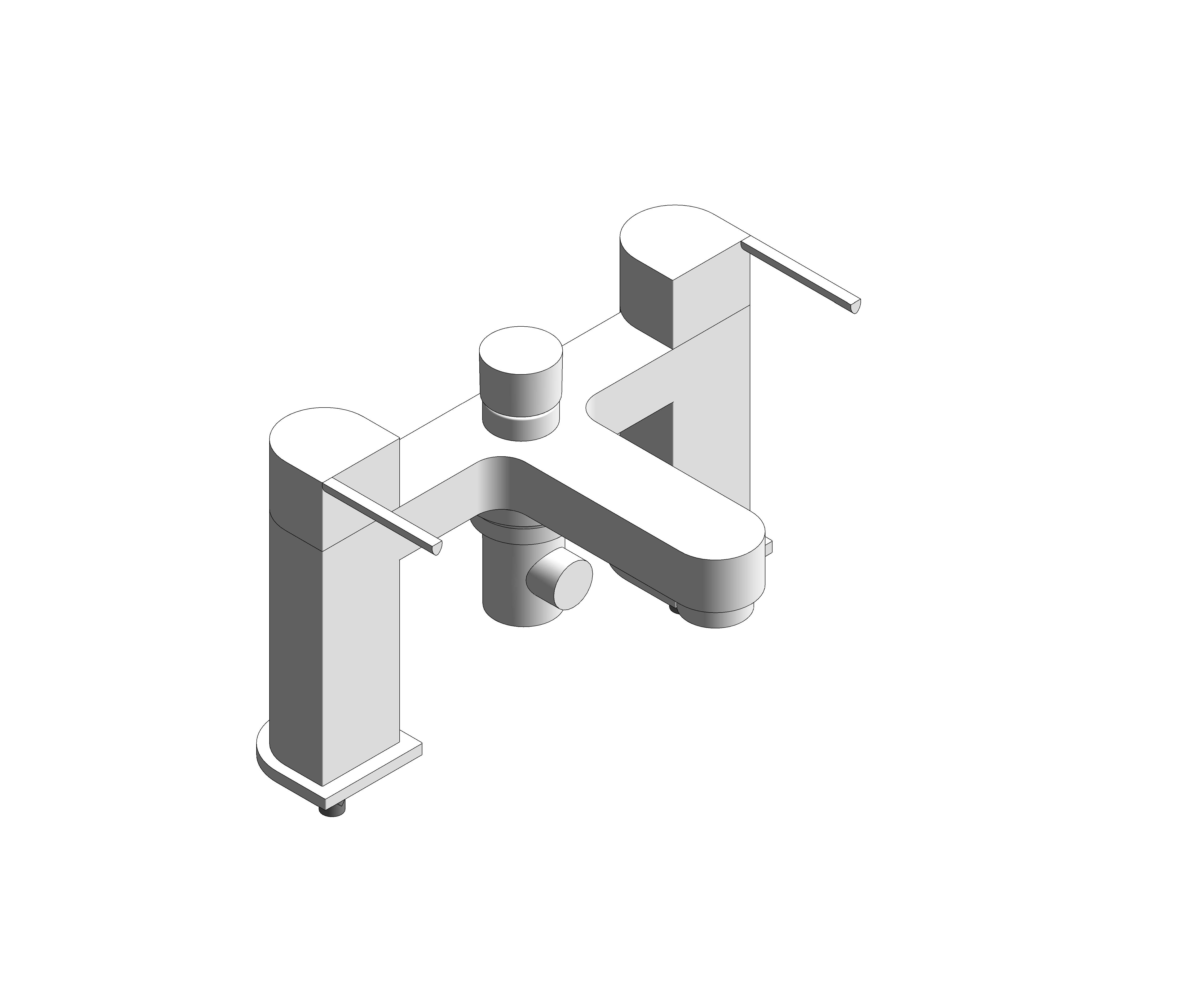 Product: Plus Two-Handled Bath/Shower Mixer 1/2“ -  25133003