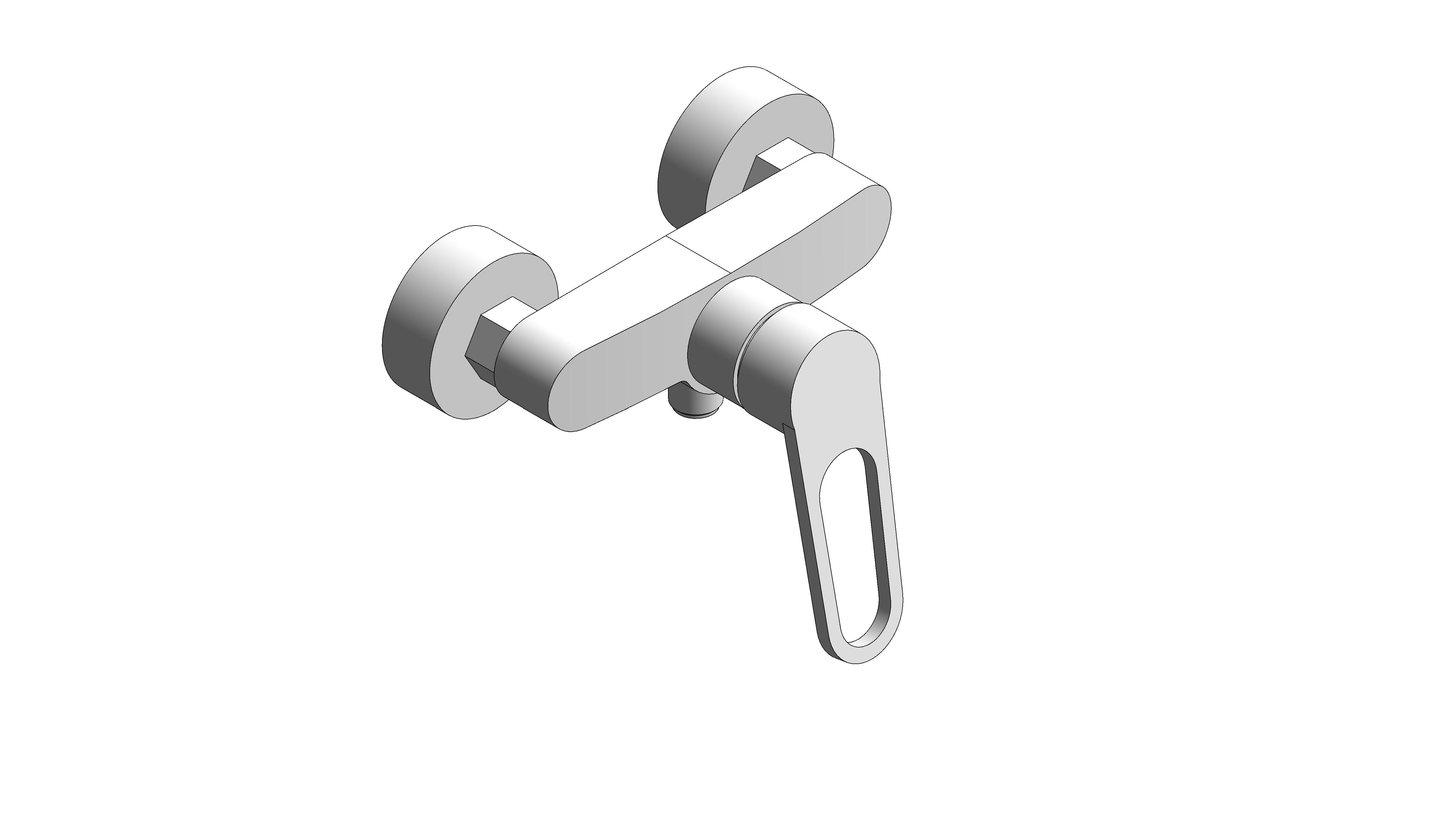 Product: EUROSMART Single-lever shower mixer 1/2″ (25242003)
