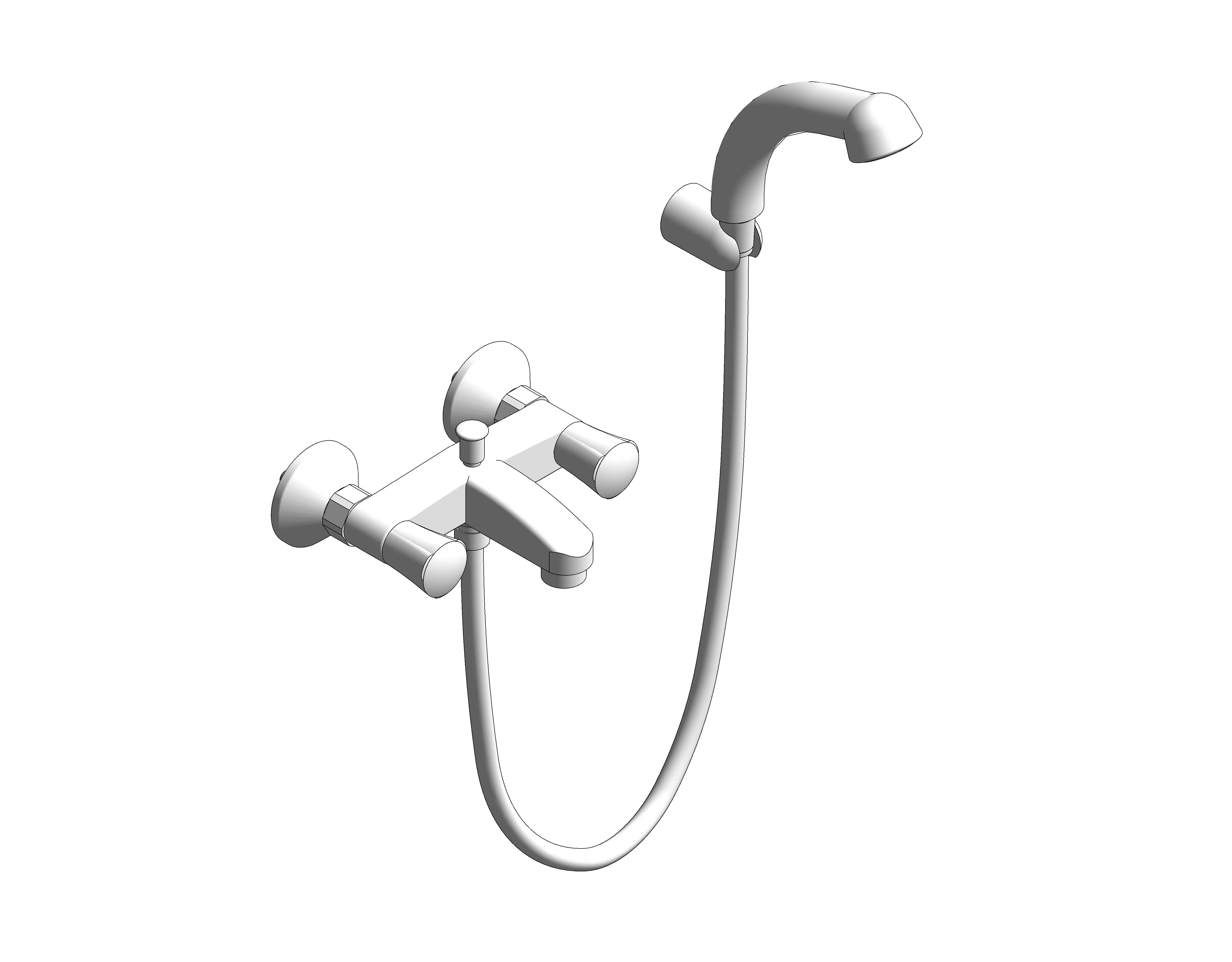 bimstore 3D image of the Grohe Costa L - Bath / shower mixer 1/2″ - 25460001