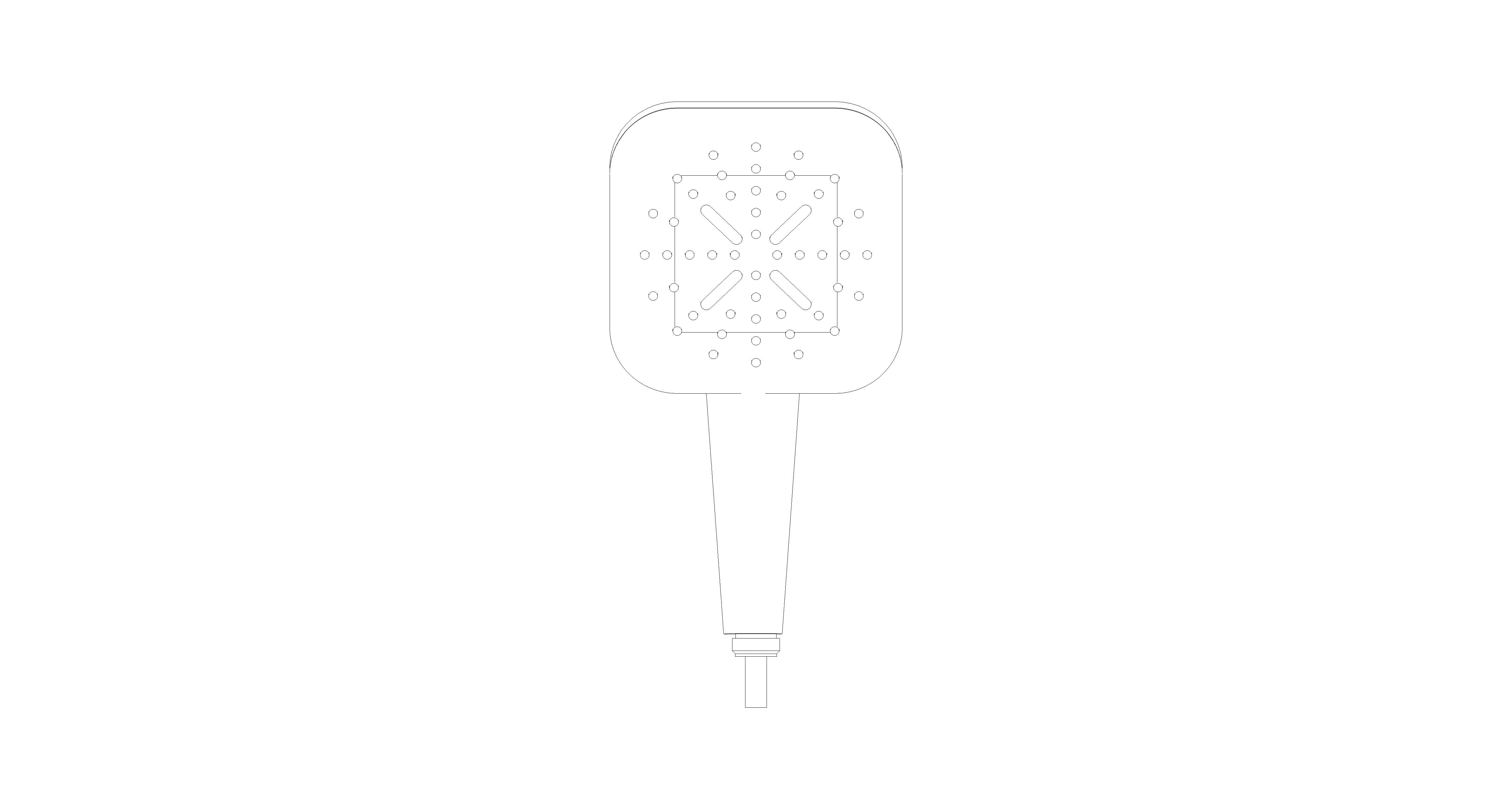Product: RAINSHOWER SMARTACTIVE 130 Cube Hand Shower 3 Sprays (26582ALC)