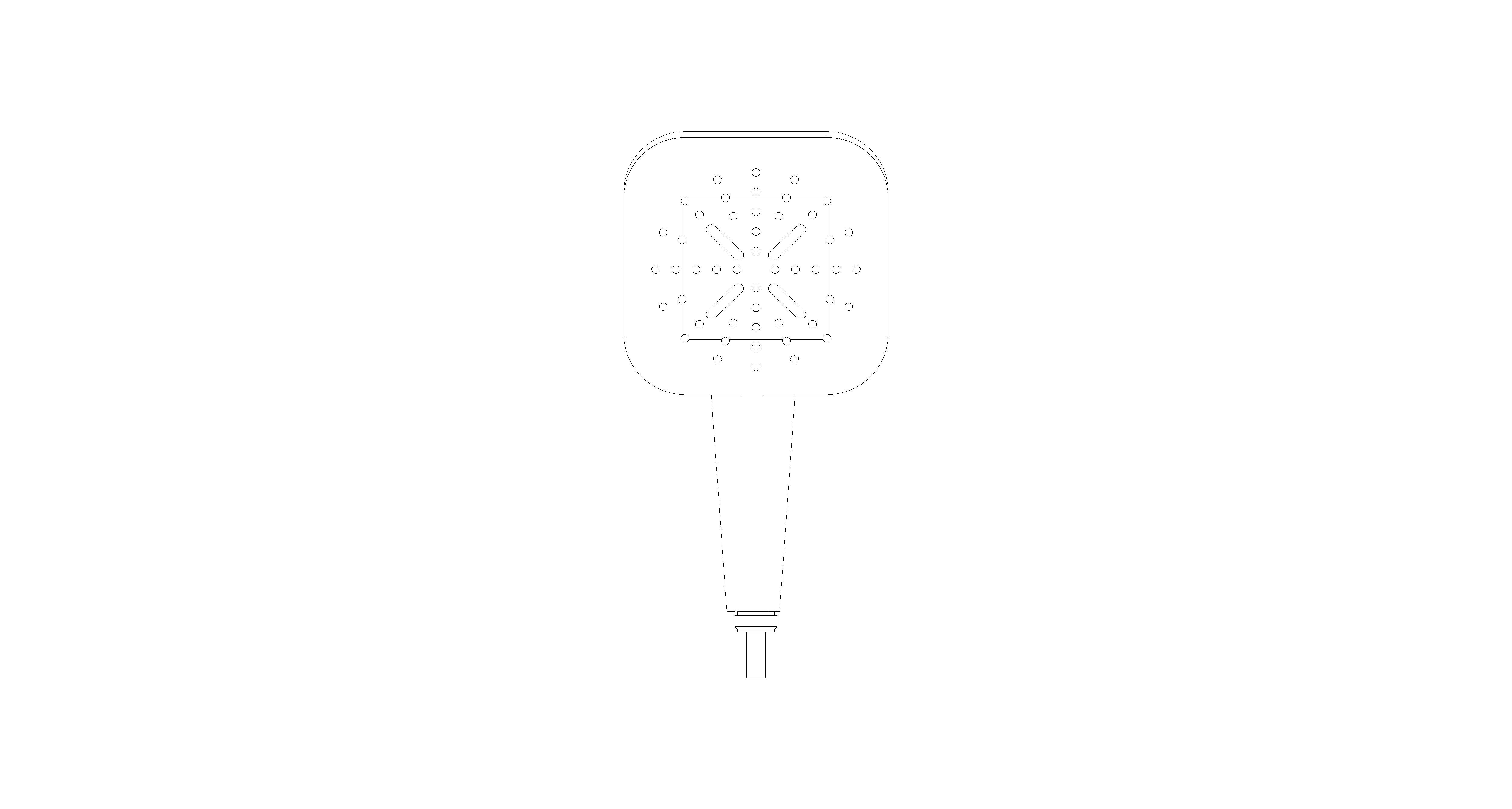 Product: RAINSHOWER SMARTACTIVE 130 Cube Hand Shower 3 Sprays (26582GLC)