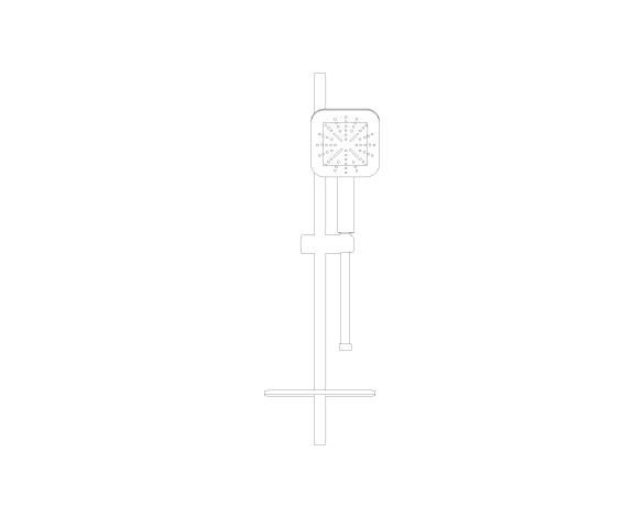 Product: RAINSHOWER SMARTACTIVE 130 Cube Shower Rail Set 3 Sprays (26584ALC)