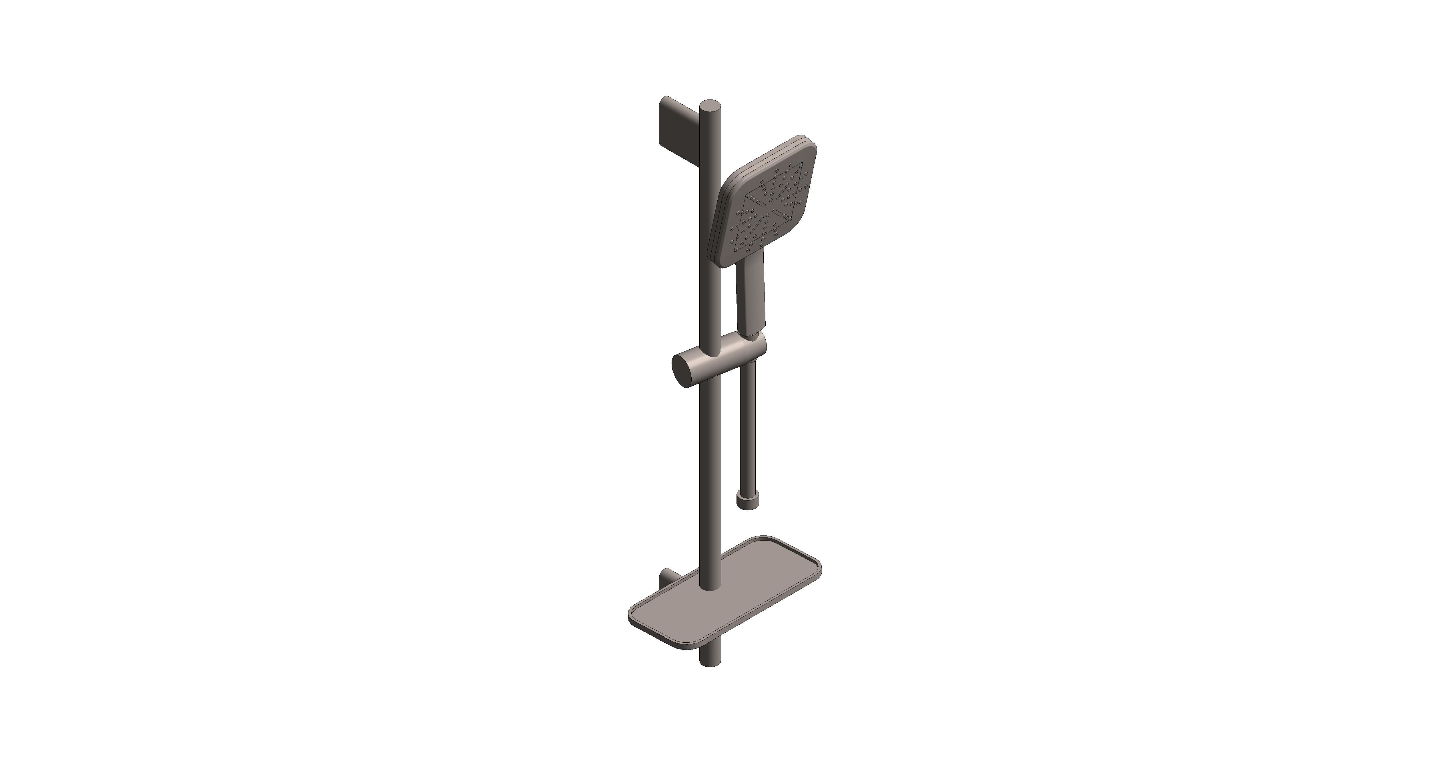 Product: RAINSHOWER SMARTACTIVE 130 Cube Shower Rail Set 3 Sprays (26584ALC)