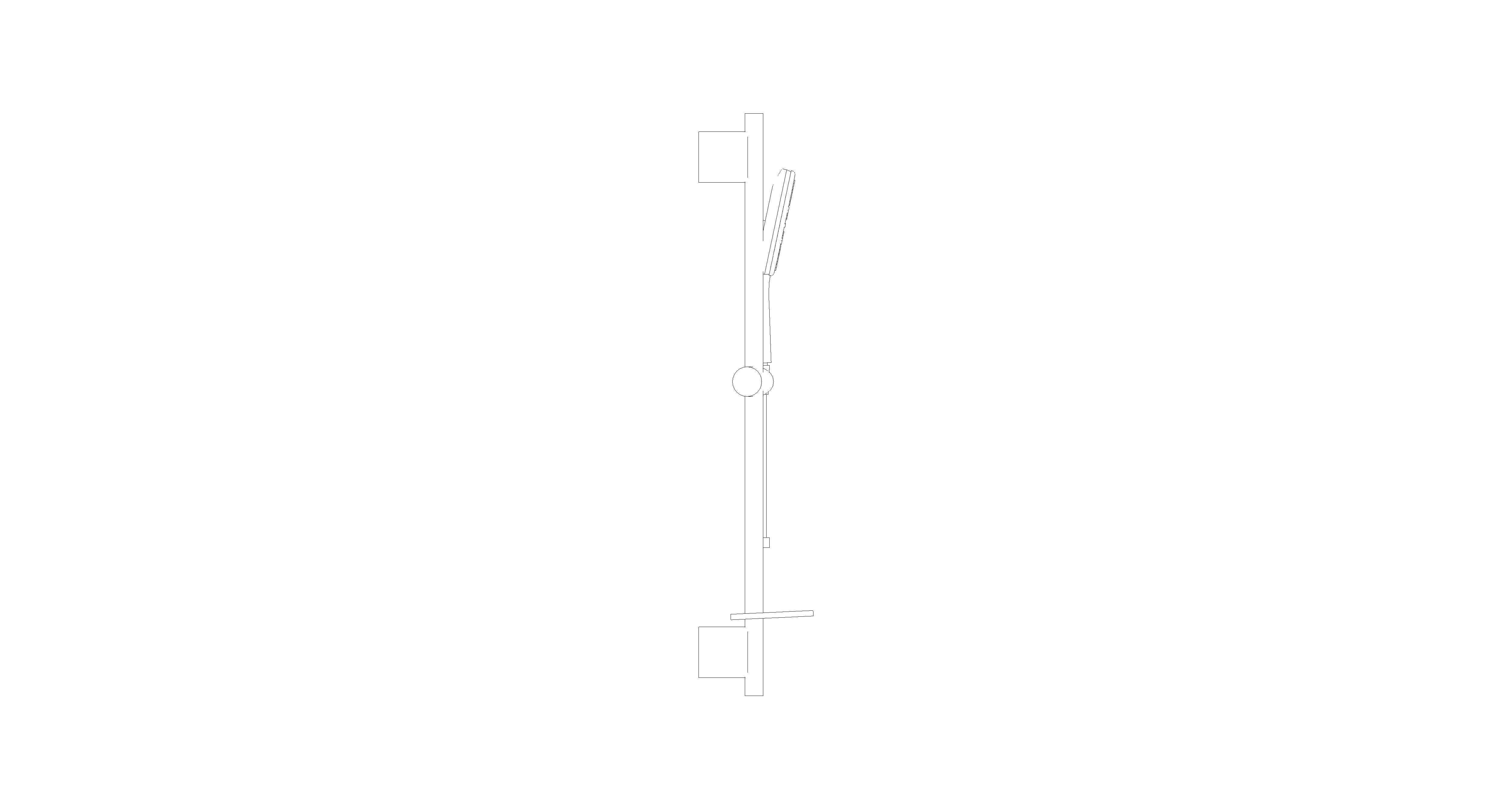 Product: RAINSHOWER SMARTACTIVE 130 Cube Shower Rail Set 3 Sprays (26584ALC)