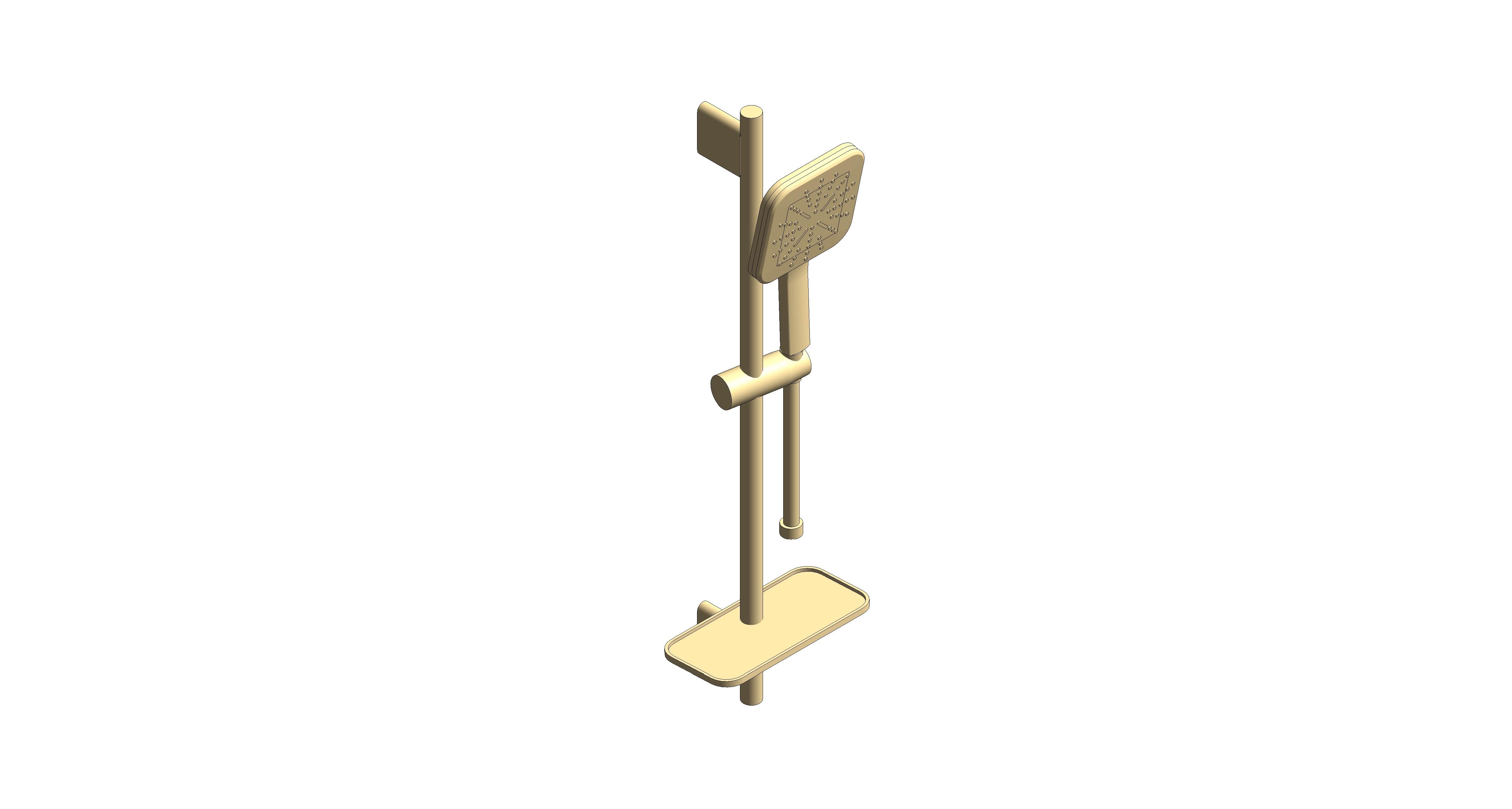 Product: RAINSHOWER SMARTACTIVE 130 Cube Shower Rail Set 3 Sprays (26584GLC)