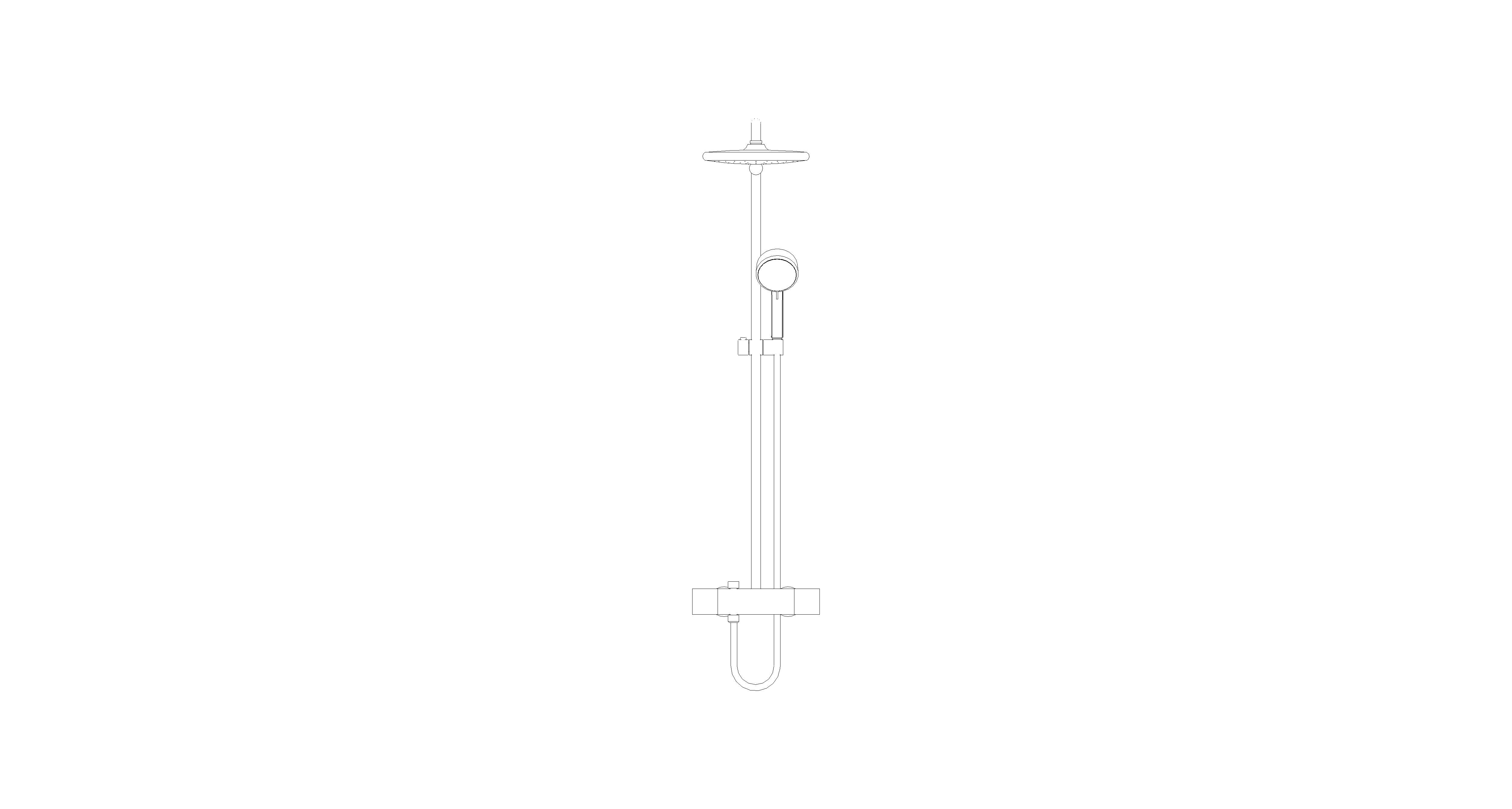 Product: TEMPESTA COSMOPOLITAN SYSTEM 250 Shower System With Thermostat For Wall Mounting (26670GL0)
