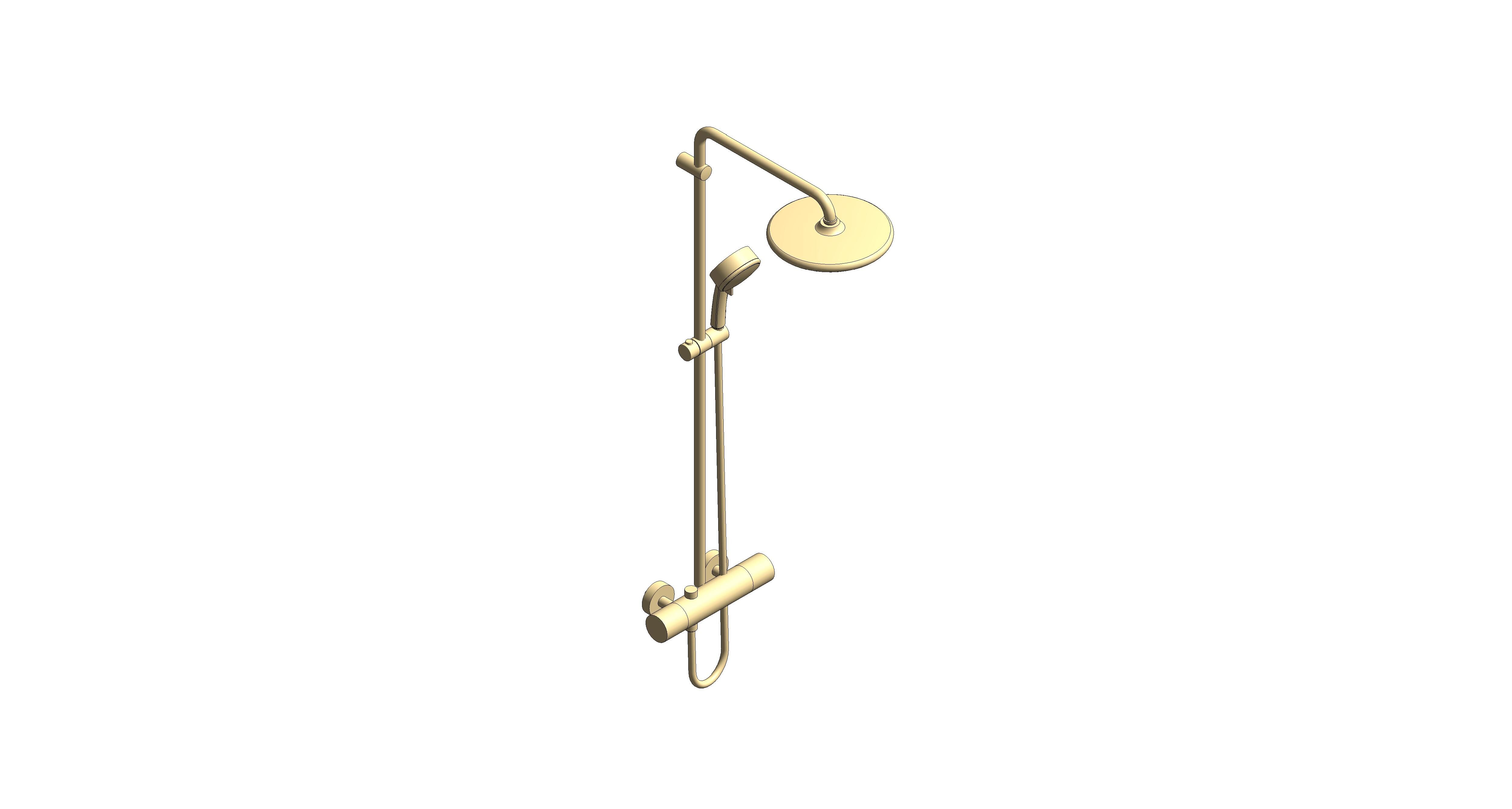 Product: TEMPESTA COSMOPOLITAN SYSTEM 250 Shower System With Thermostat For Wall Mounting (26670GL0)