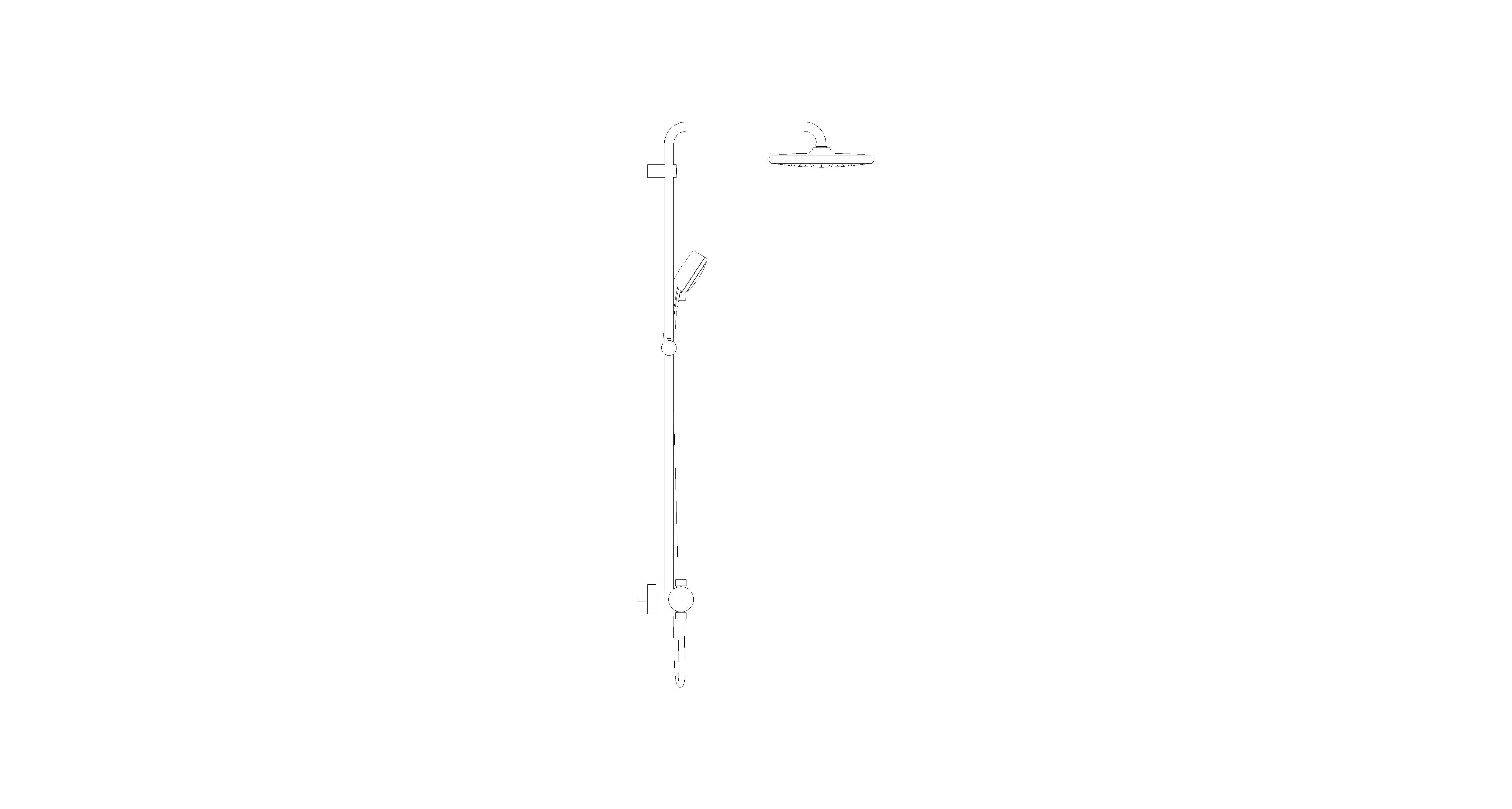 Product: TEMPESTA COSMOPOLITAN SYSTEM 250 Shower System With Thermostat For Wall Mounting (26670GL0)