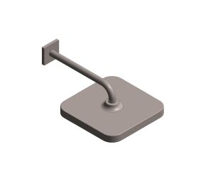 Product: TEMPESTA 250 CUBE HEAD SHOWER SET 380 MM, 1 SPRAY (26687AL0)