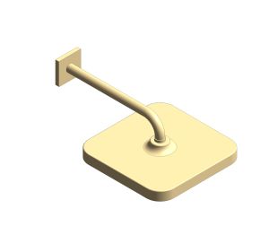 Product: TEMPESTA 250 Cube Head Shower Set 380 MM, 1 Spray (26687GL0)