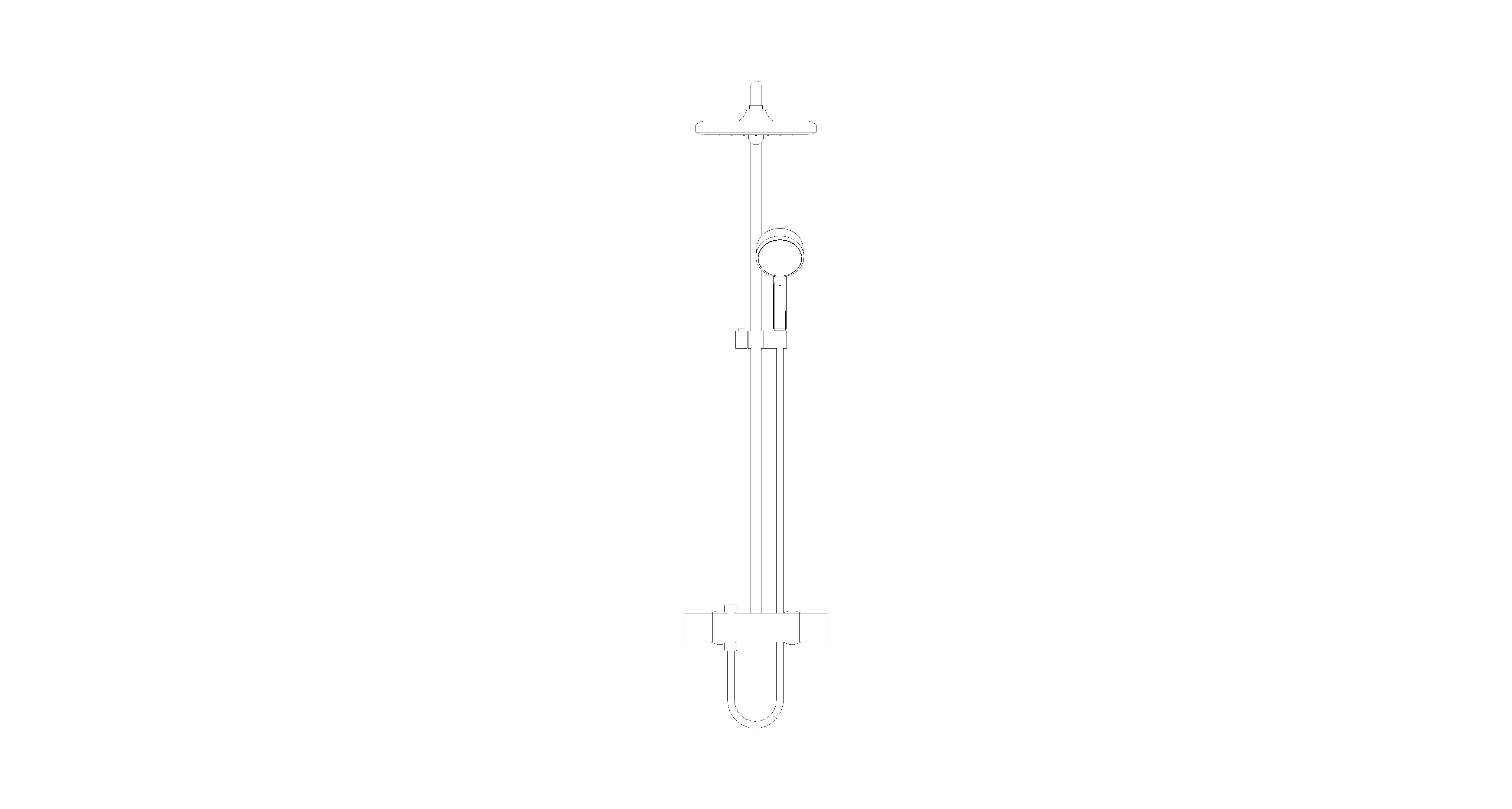 Product: TEMPESTA COSMOPOLITAN SYSTEM 250 Cube Shower System With Thermostat For Wall Mounting (26689AL0)
