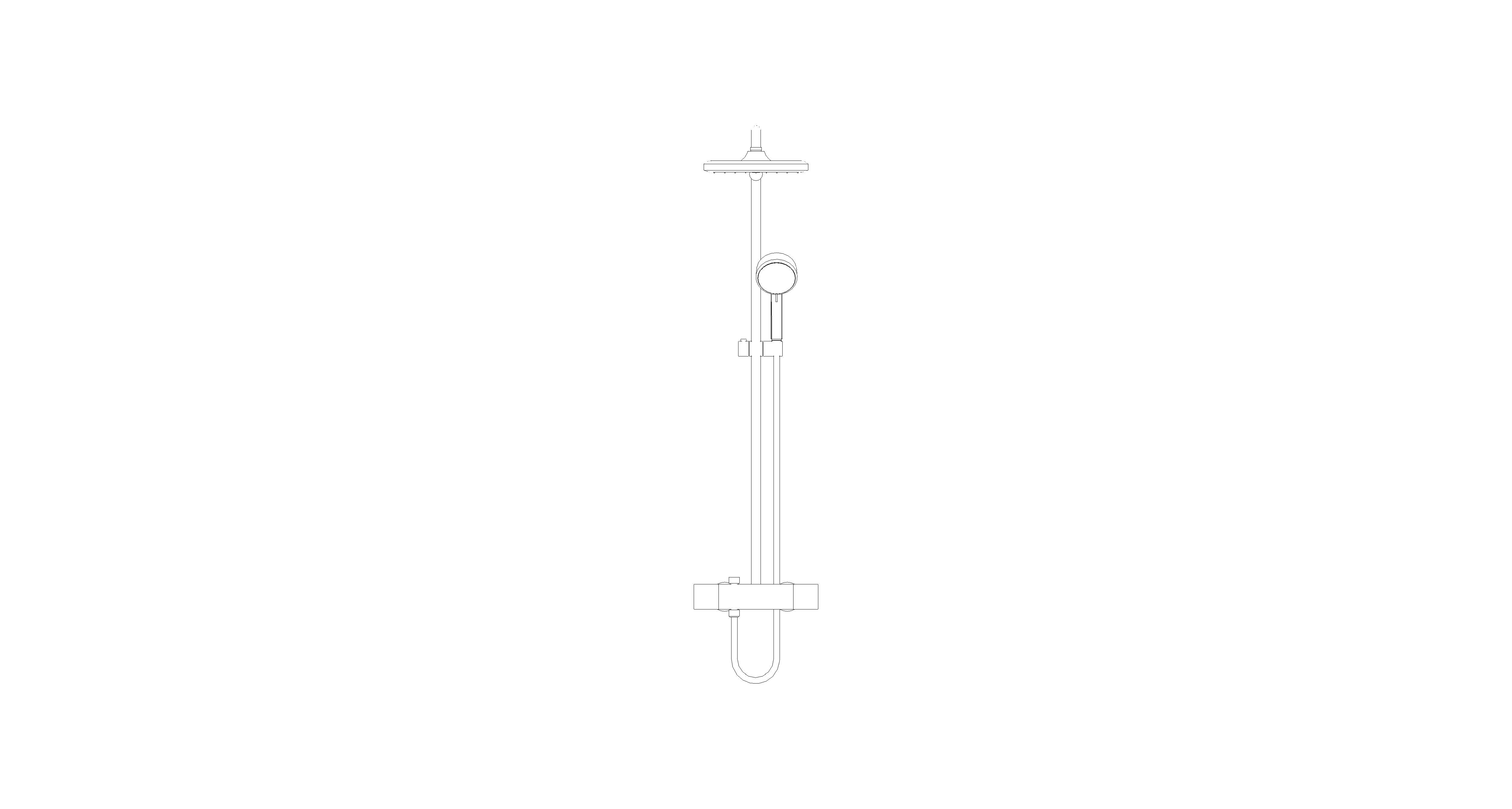 Product: TEMPESTA COSMOPOLITAN SYSTEM 250 Cube Shower System With Thermostat For Wall Mounting (26689GL0)