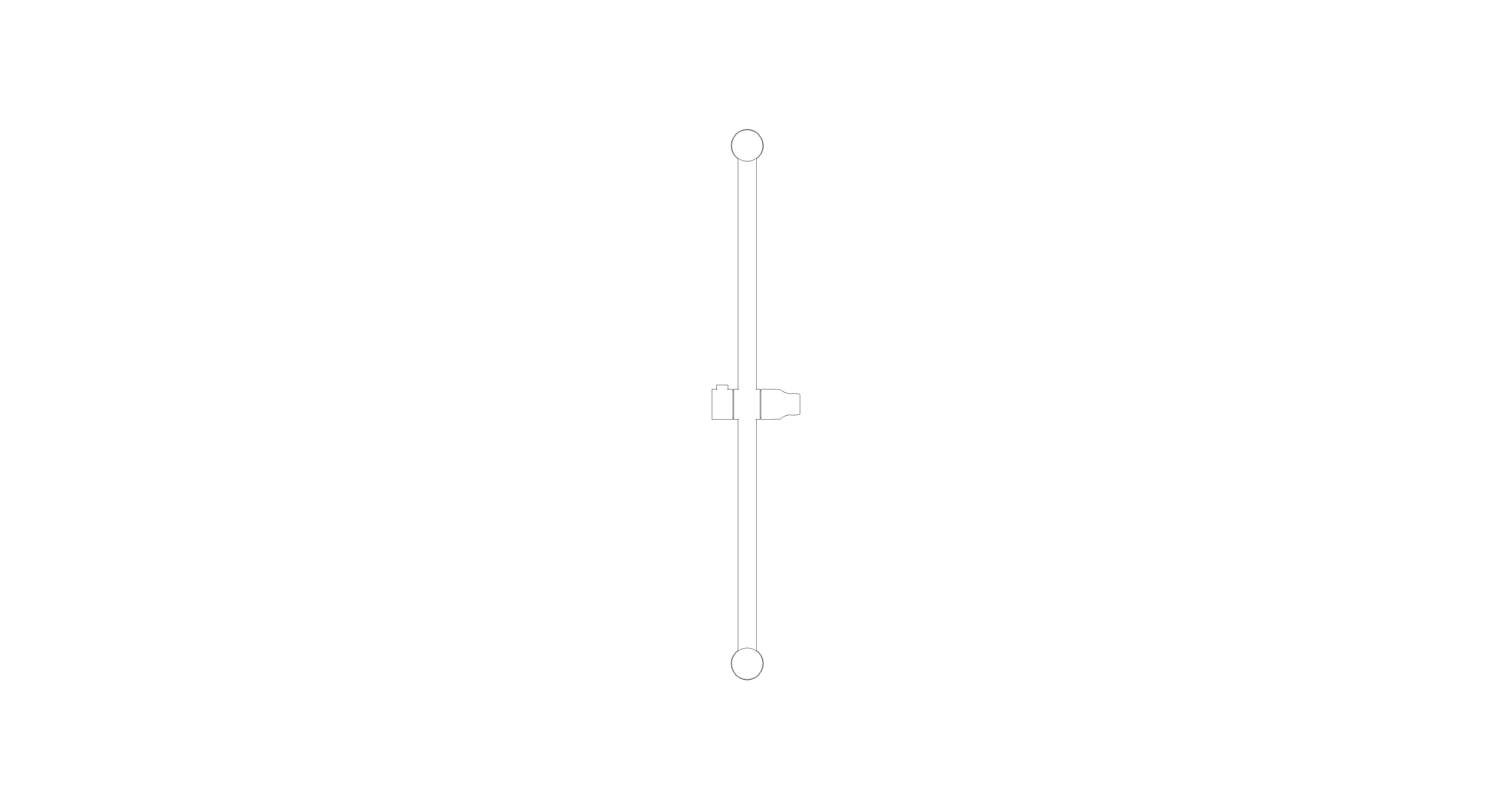 Product: TEMPESTA COSMOPOLITAN Shower Rail, 600 MM (27521AL0)
