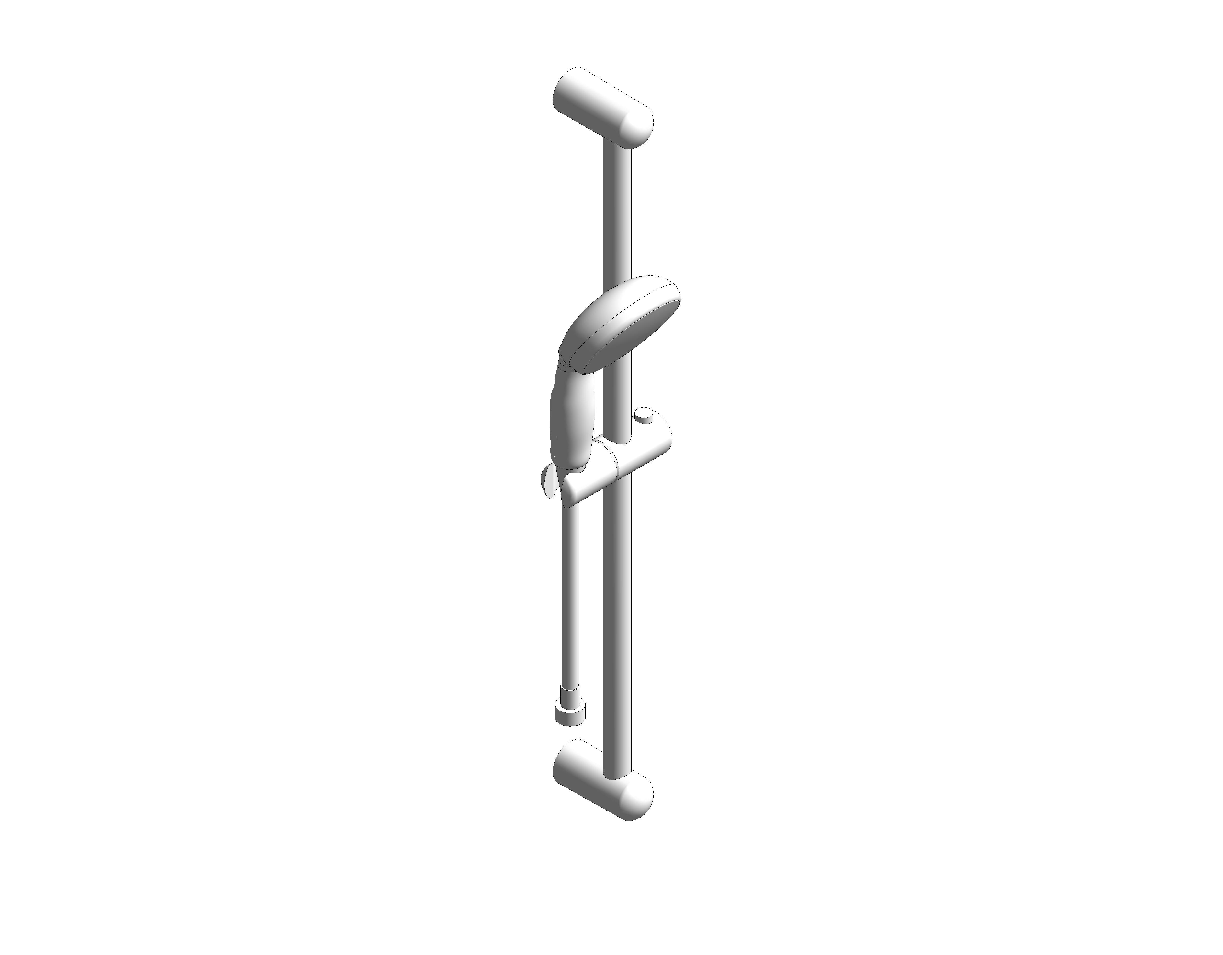 bimstore 3D image of the Grohe Tempesta 100 - Shower rail set 2 sprays - 2759810E