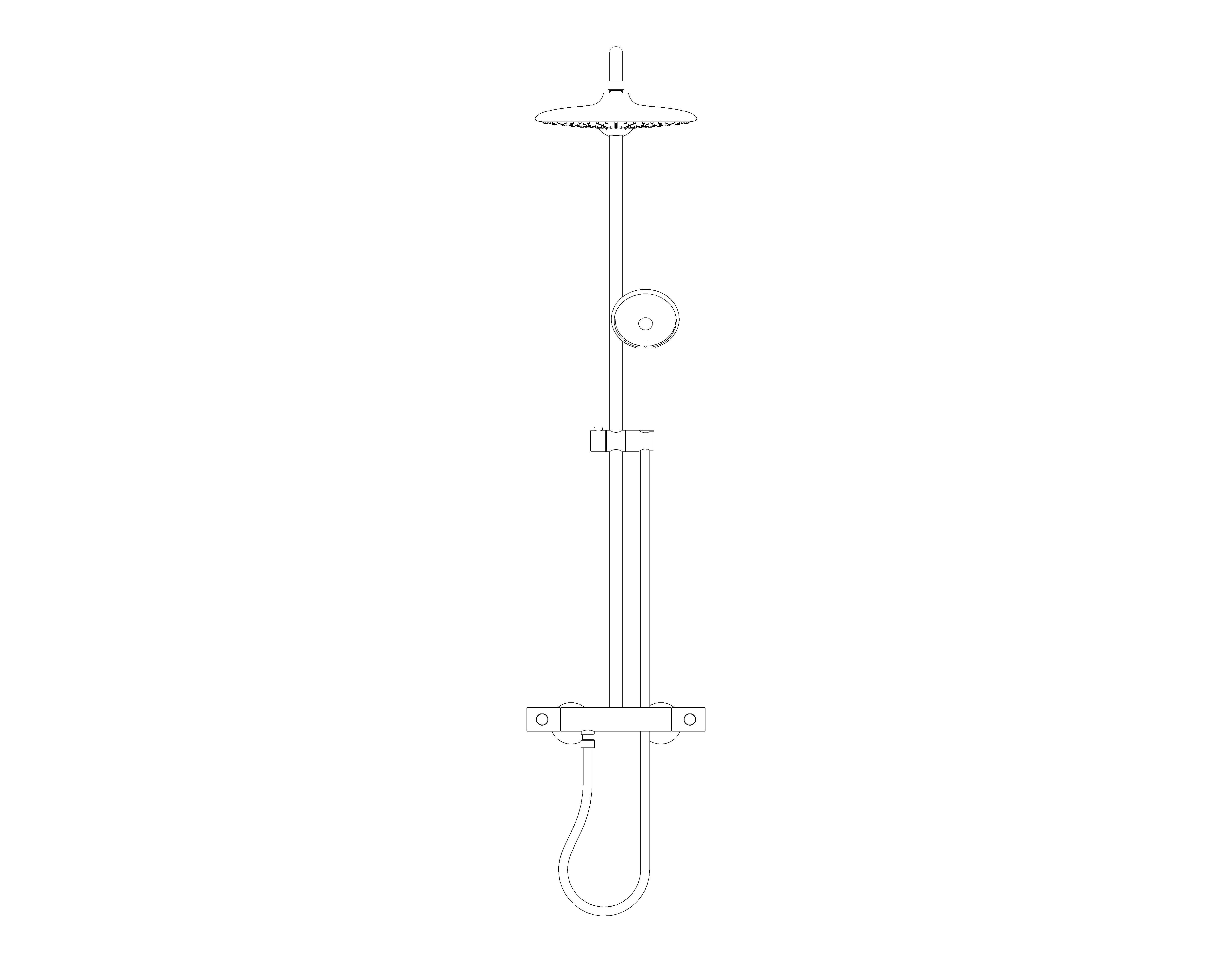 bimstore front image of the Grohe Euphoria System 260 - Shower system with thermostat for wall mounting - 27615001
