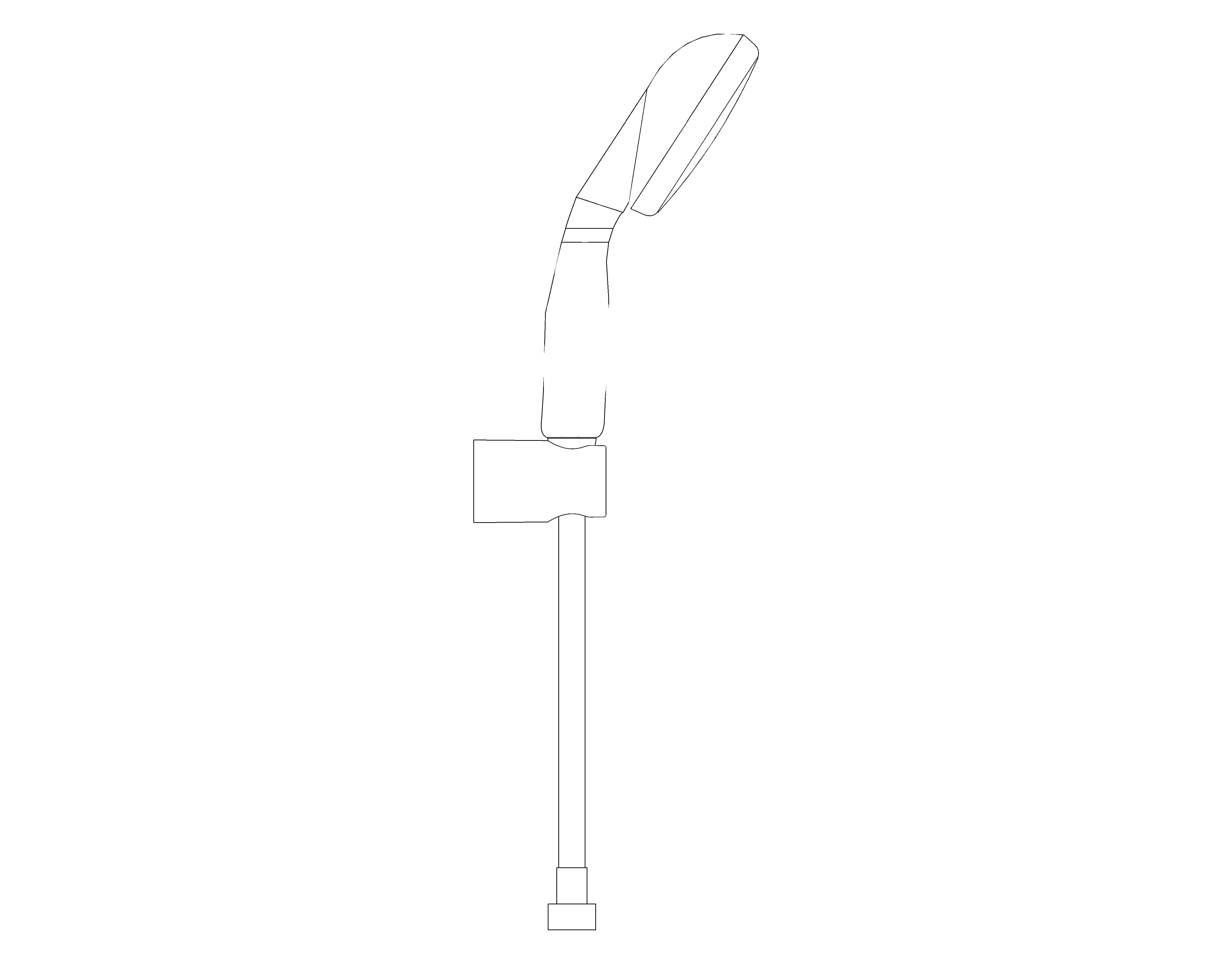bimstore side image of the Grohe Tempesta 100 - Wall holder set 2 sprays - 27799001