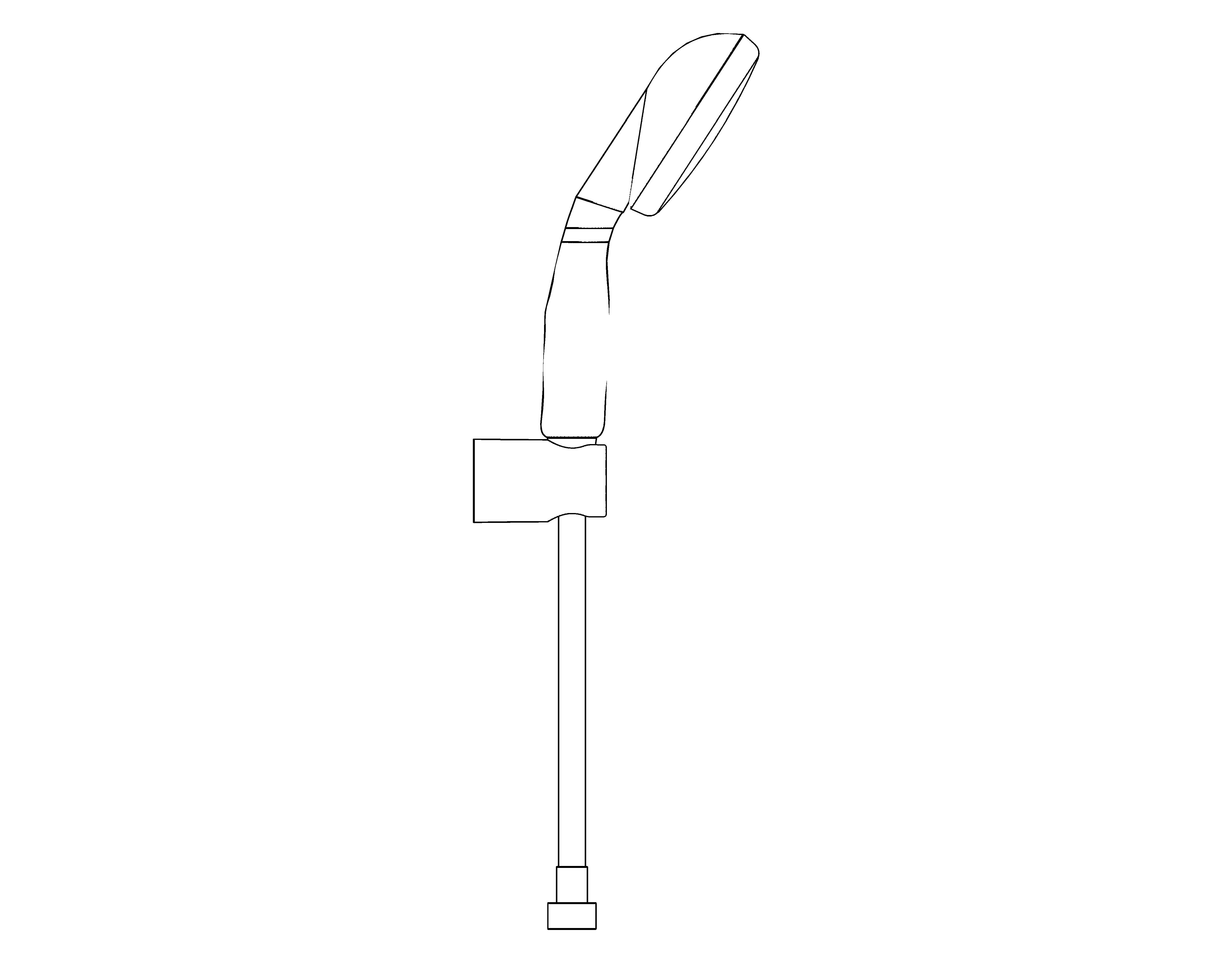 bimstore side image of the Grohe Tempesta 100 - Wall holder set 2 sprays - 2780310E