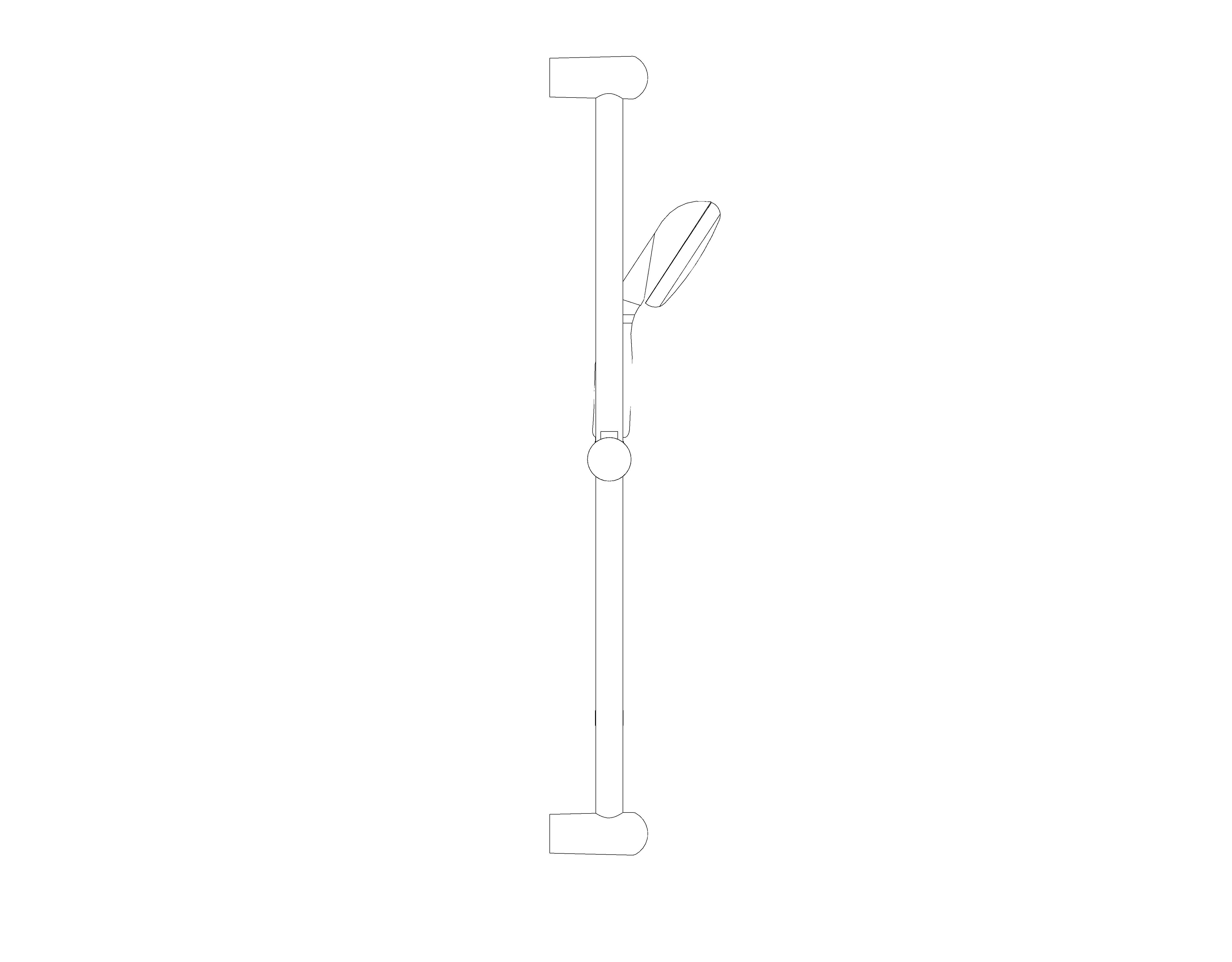 bimstore side image of the Grohe Tempesta 100 - Shower rail set 1 spray - 27924001