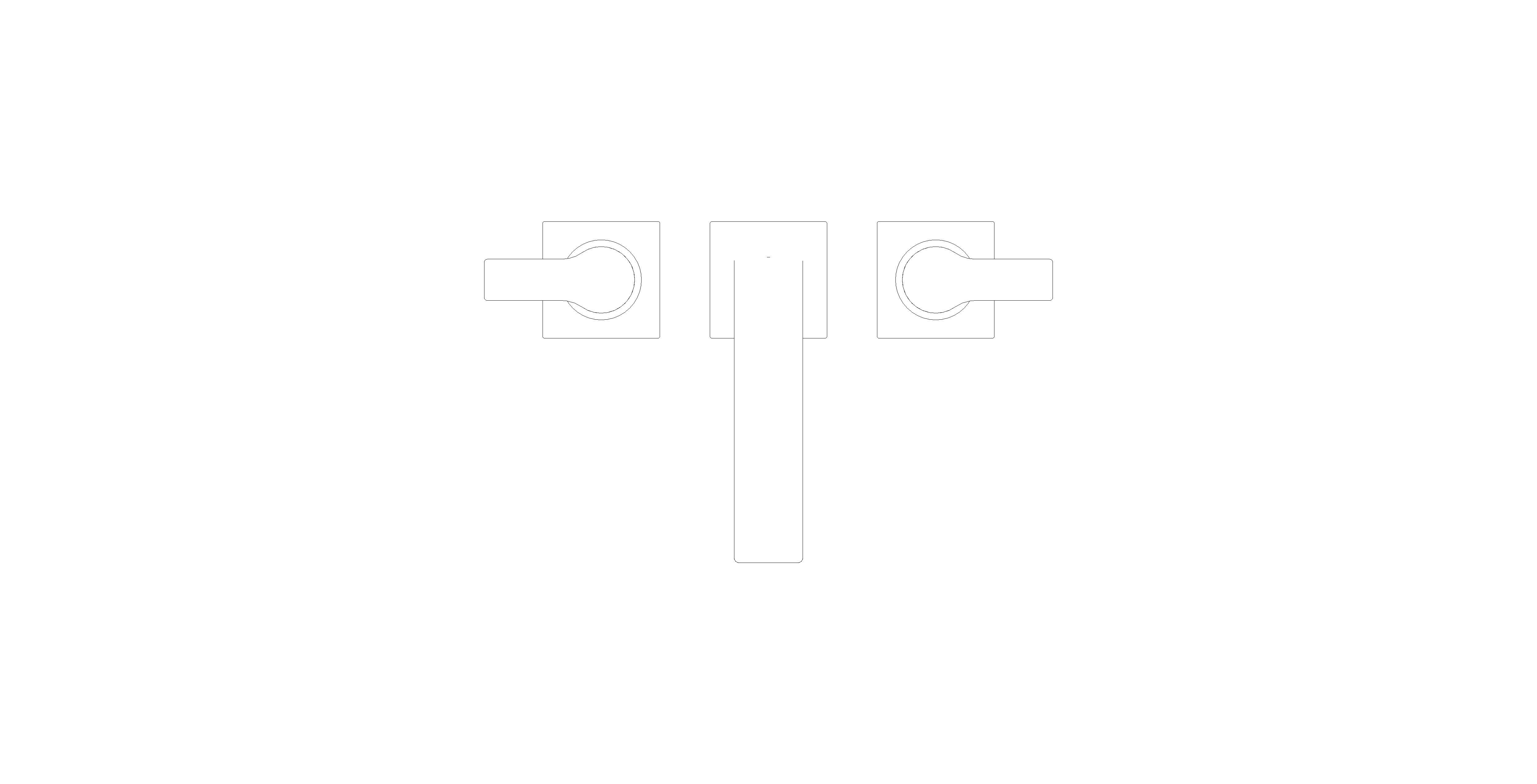 Product: Three-Hole Basin Mixer 1/2" M-Size (20188KF1)
