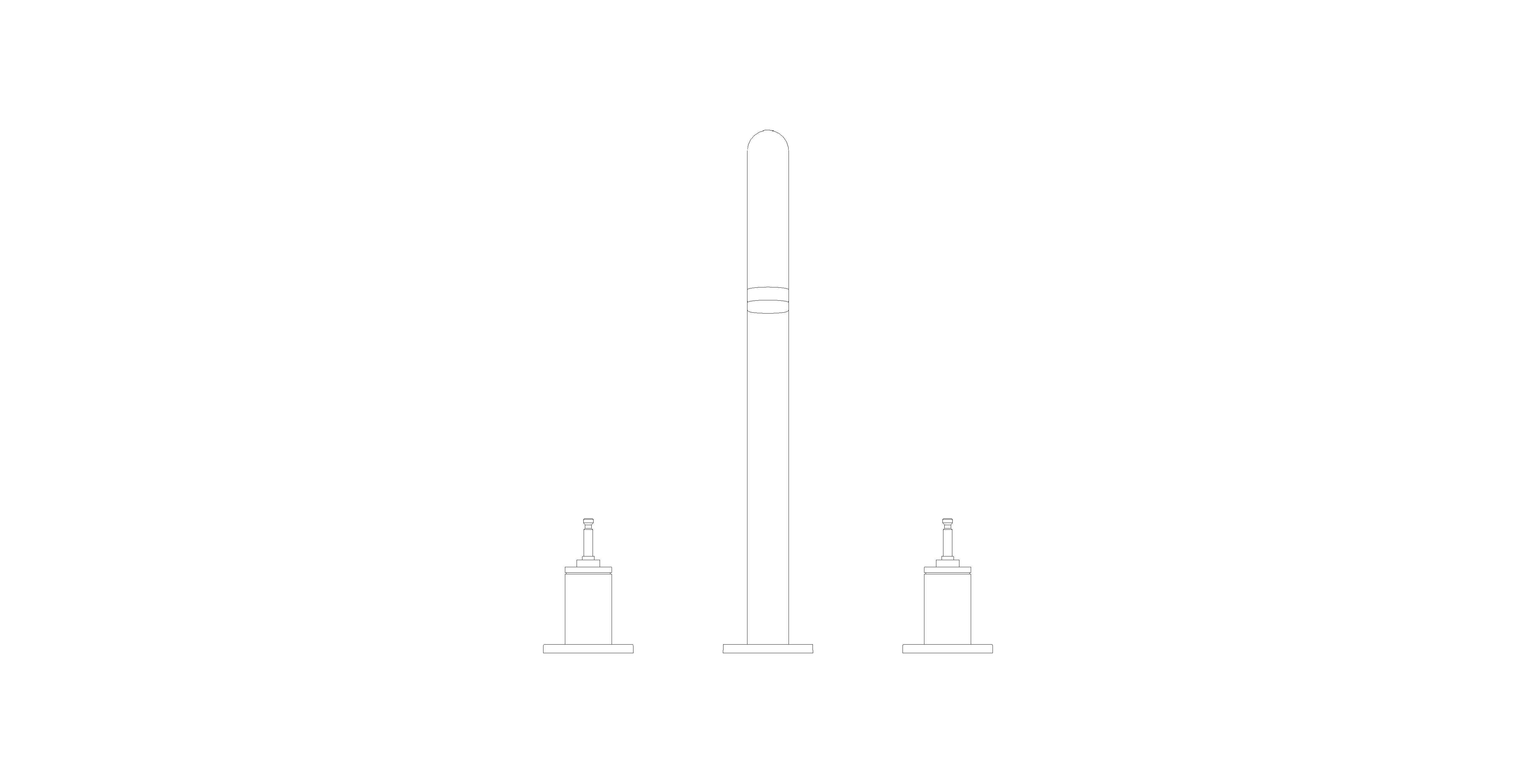 Product: ATRIO PRIVATE COLLECTION Three-Hole Basin Mixer 1/2" L-Size (20593KF0)