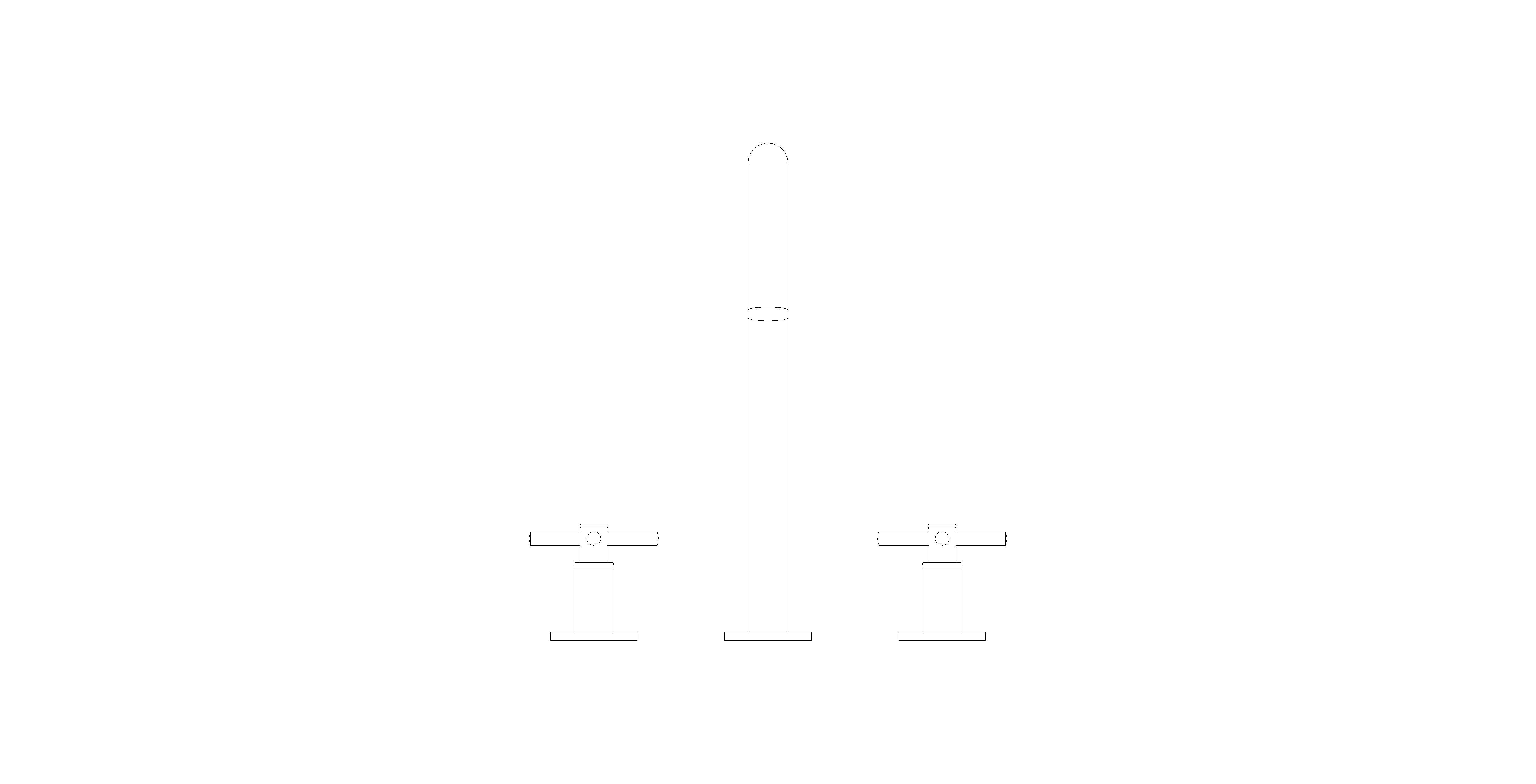 Product: Three-Hole Basin Mixer 1/2" L-Size (20643KF0)