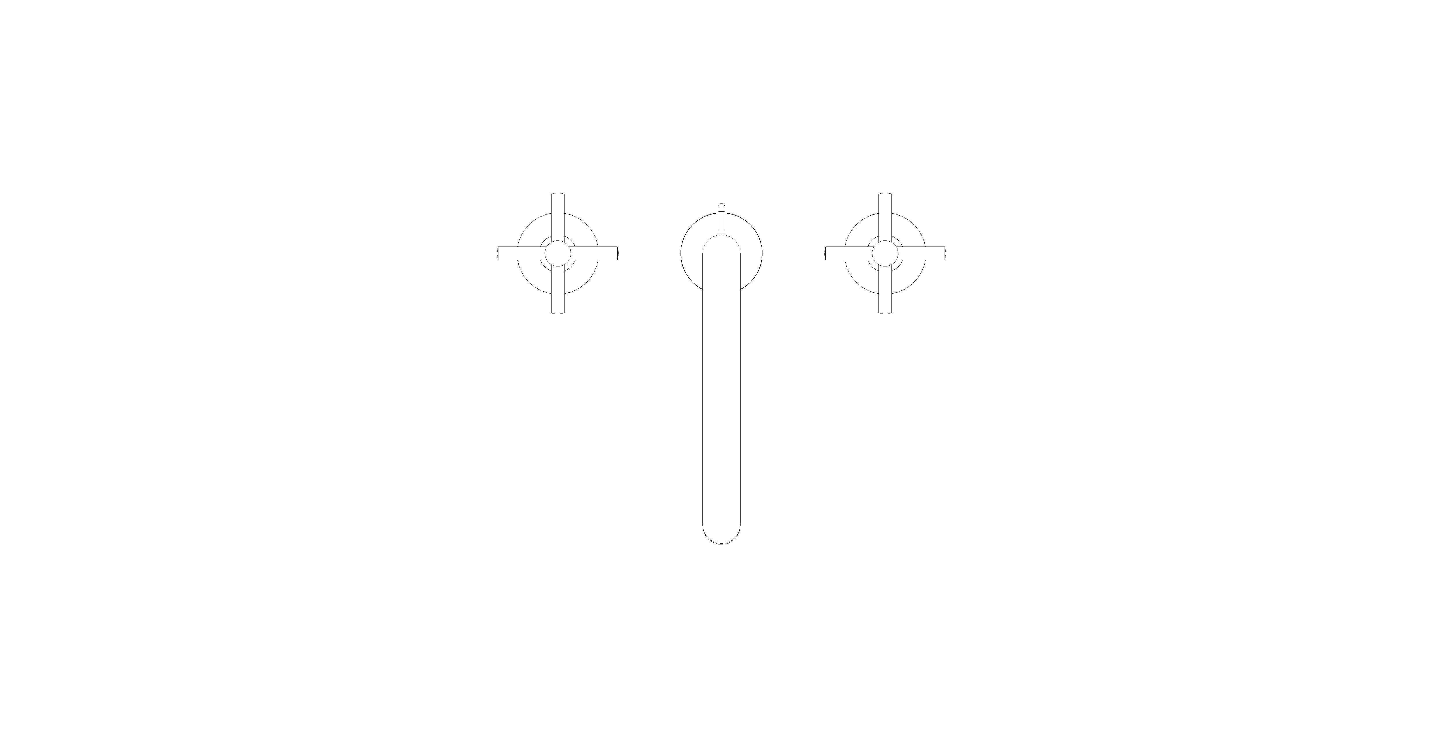 Product: Three-Hole Basin Mixer 1/2" L-Size (20643KF0)