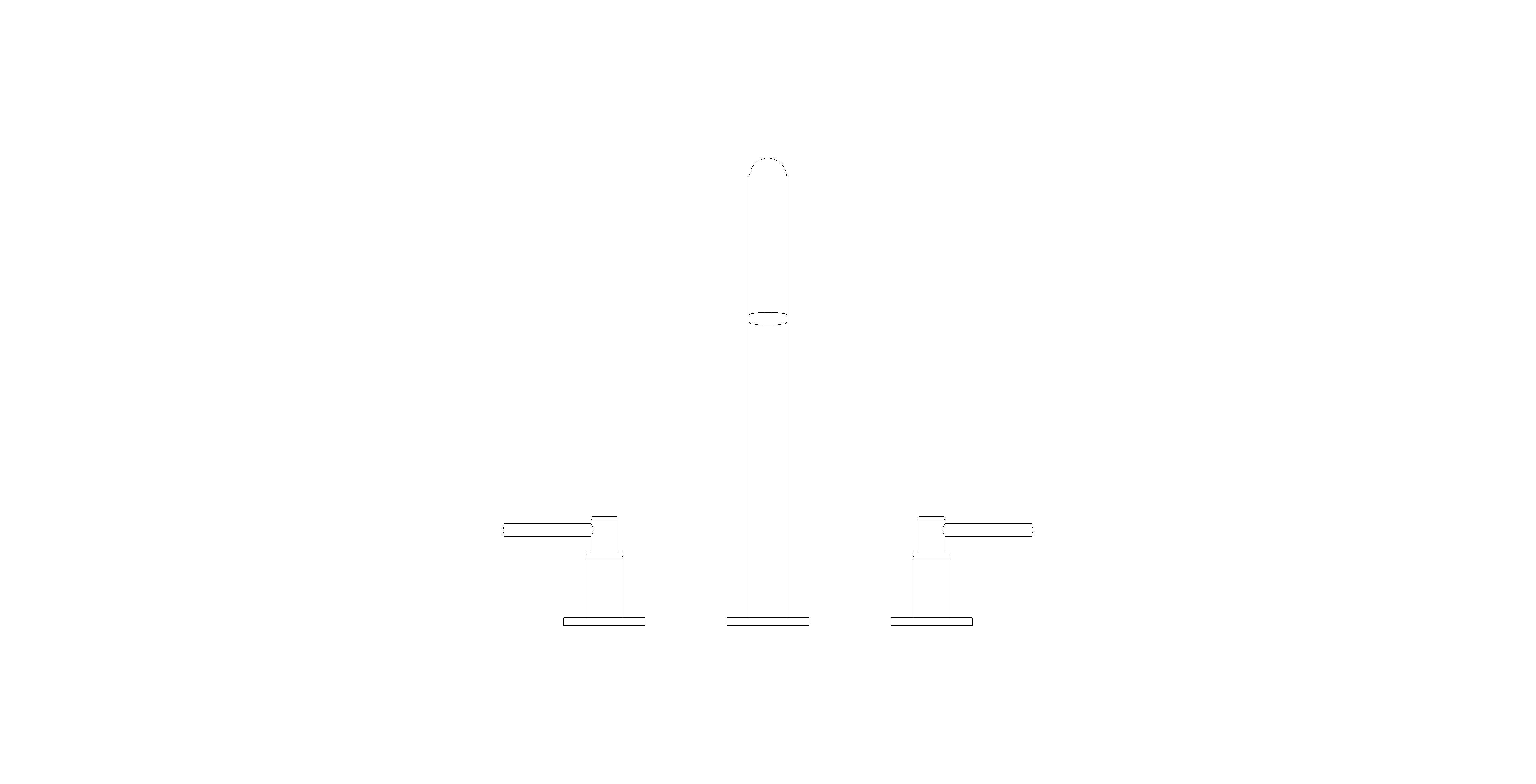 Product: Three-Hole Basin Mixer 1/2" L-Size (20649KF0)