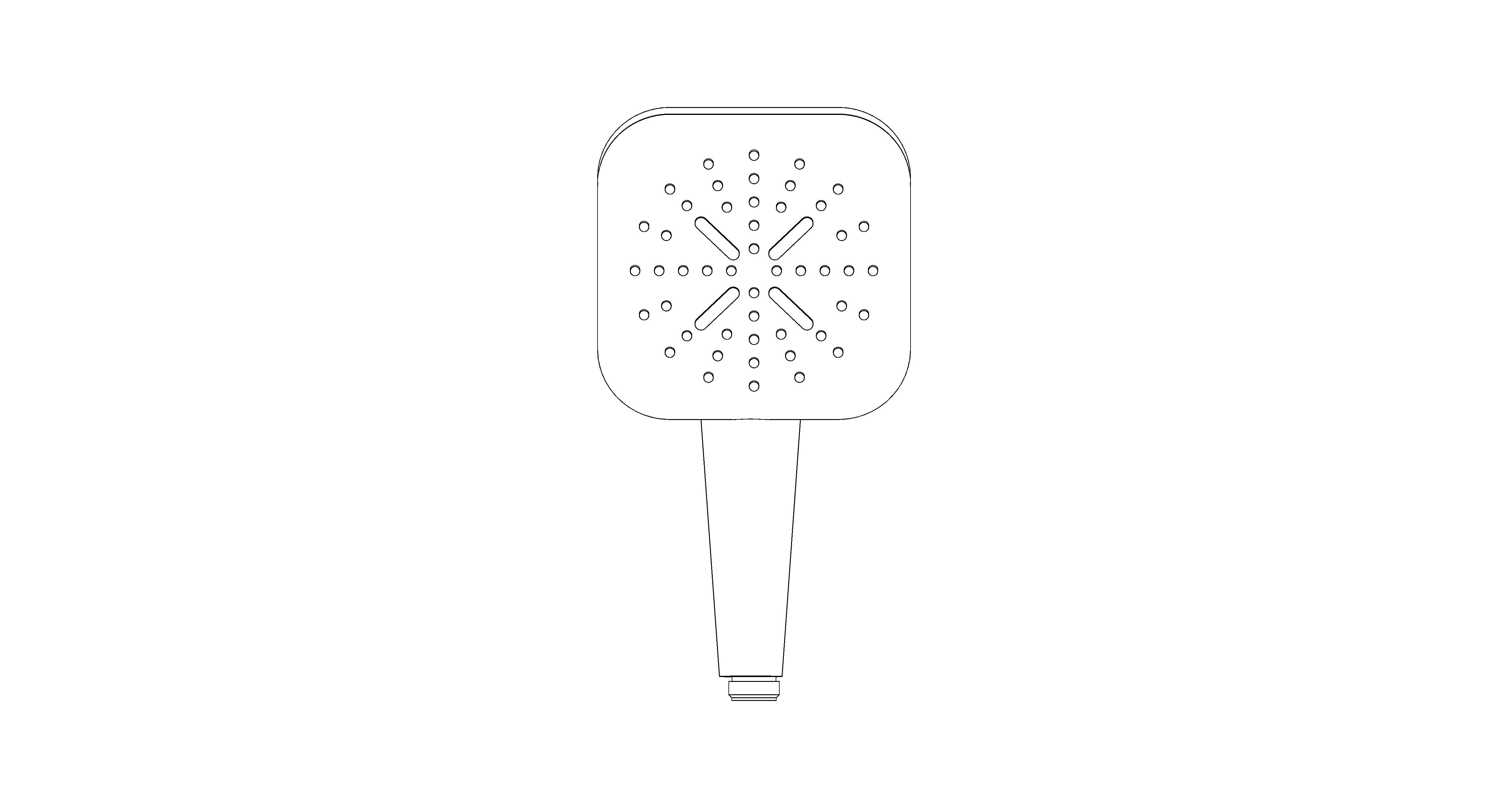 Product: RAINSHOWER SMARTACTIVE 130 CUBE Hand Shower 3 Sprays (26550000)