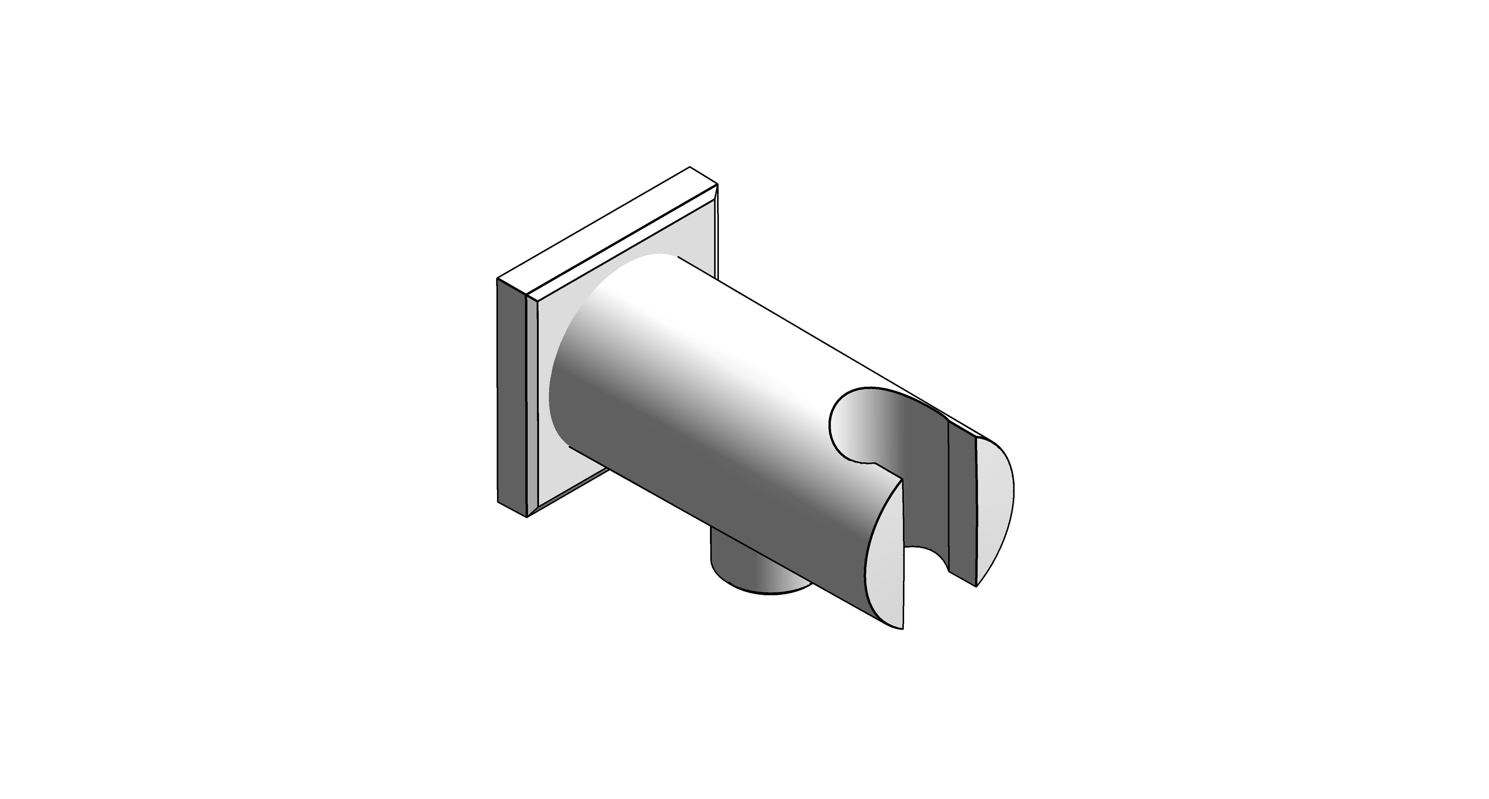 Product: RAINSHOWER outlet elbow 1/2" with holder (26659000)