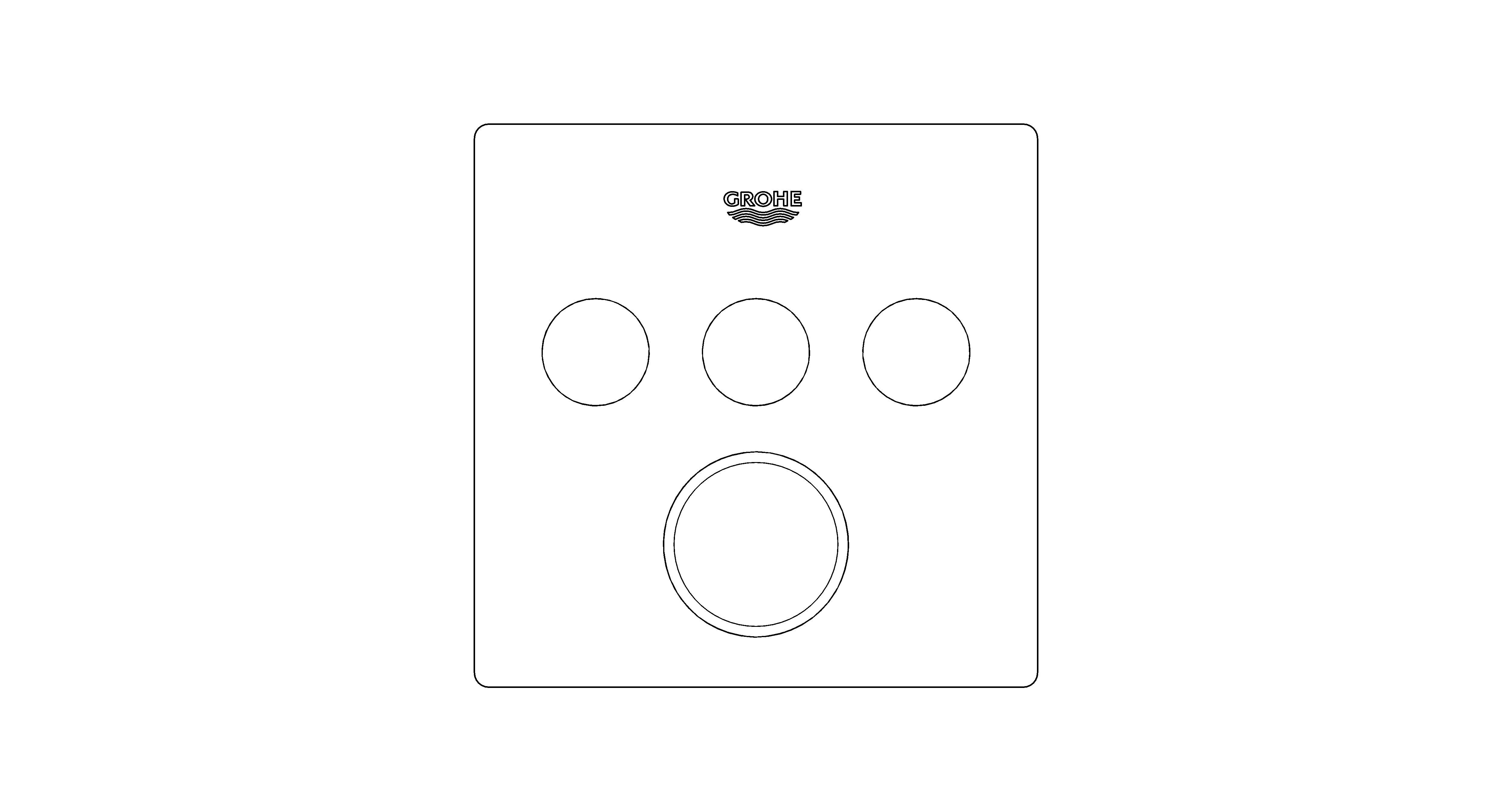 Revit, Bim, Store, Components, MEP, Object, Grohe, Plumbing, Fixtures, 14, METRIC, Grohtherm, Smart, Control, Thermostat, 29126000