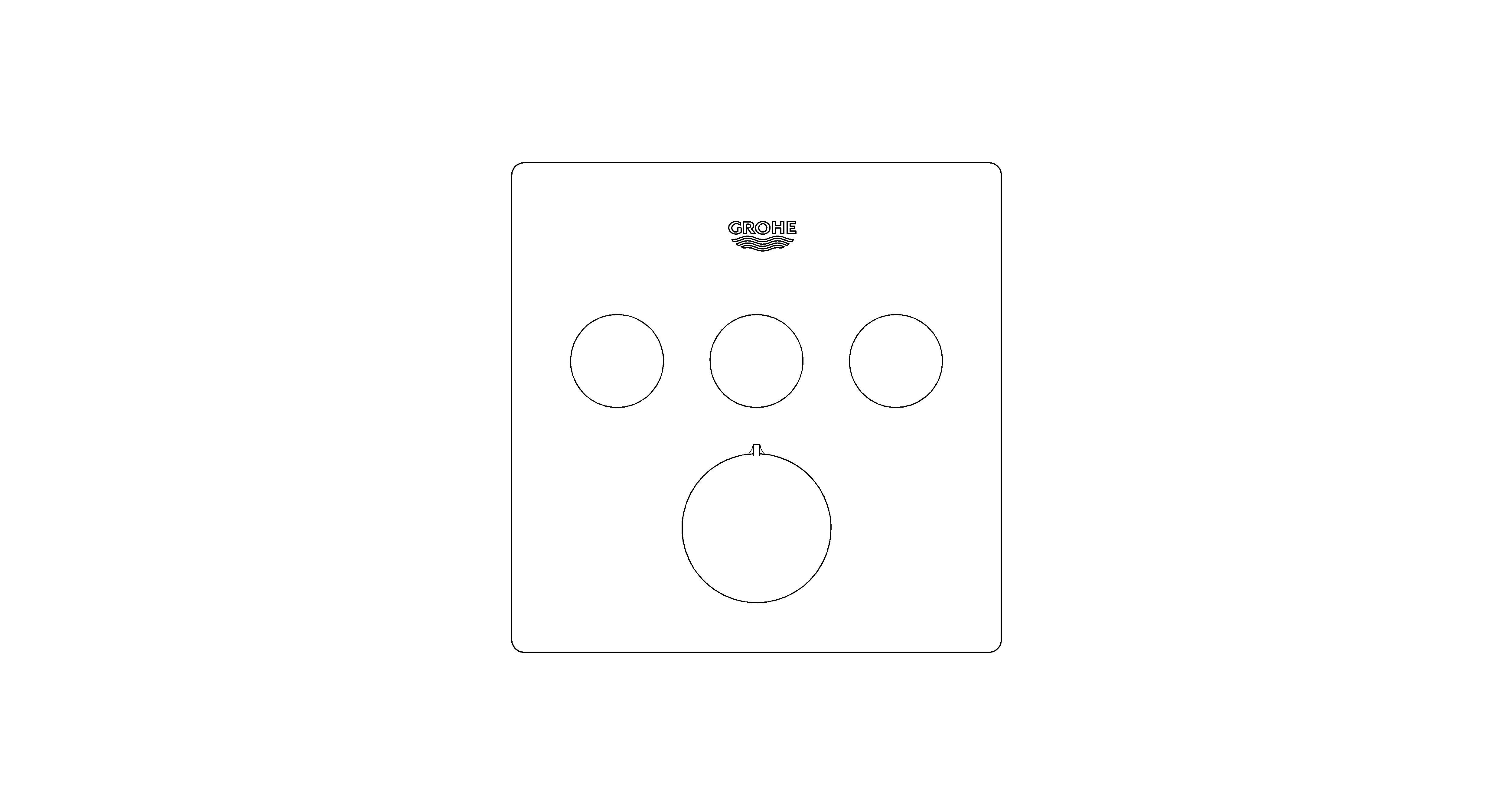 Revit, Bim, Store, Components, MEP, Object, Grohe, Plumbing, Fixtures, 14, METRIC, Smart, Control, Concealed, Mixer, 29149000