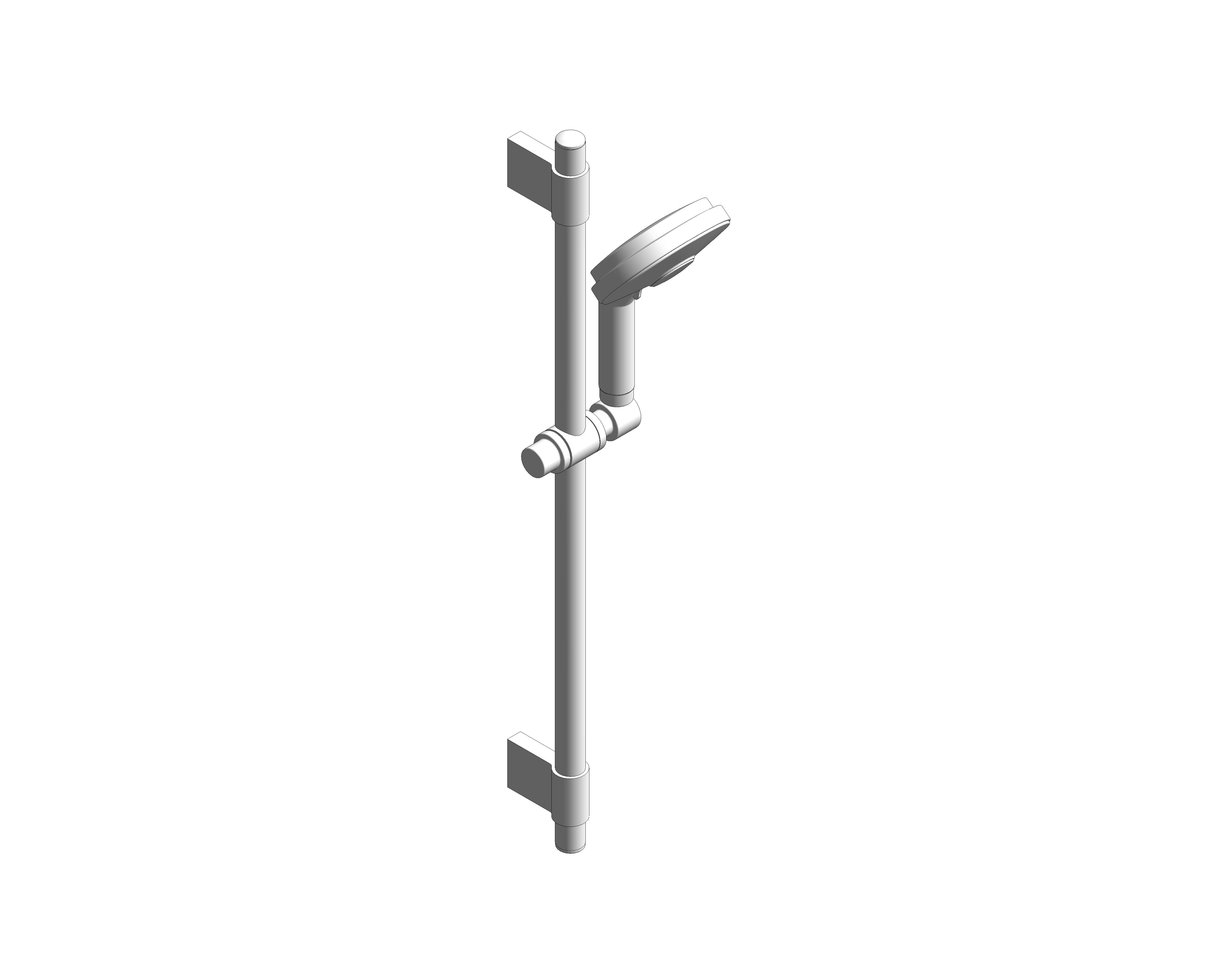 bimstore 3D image of the Grohe Rainshower Cosmopolitan 130 - Shower rail set 3 sprays - 28757001