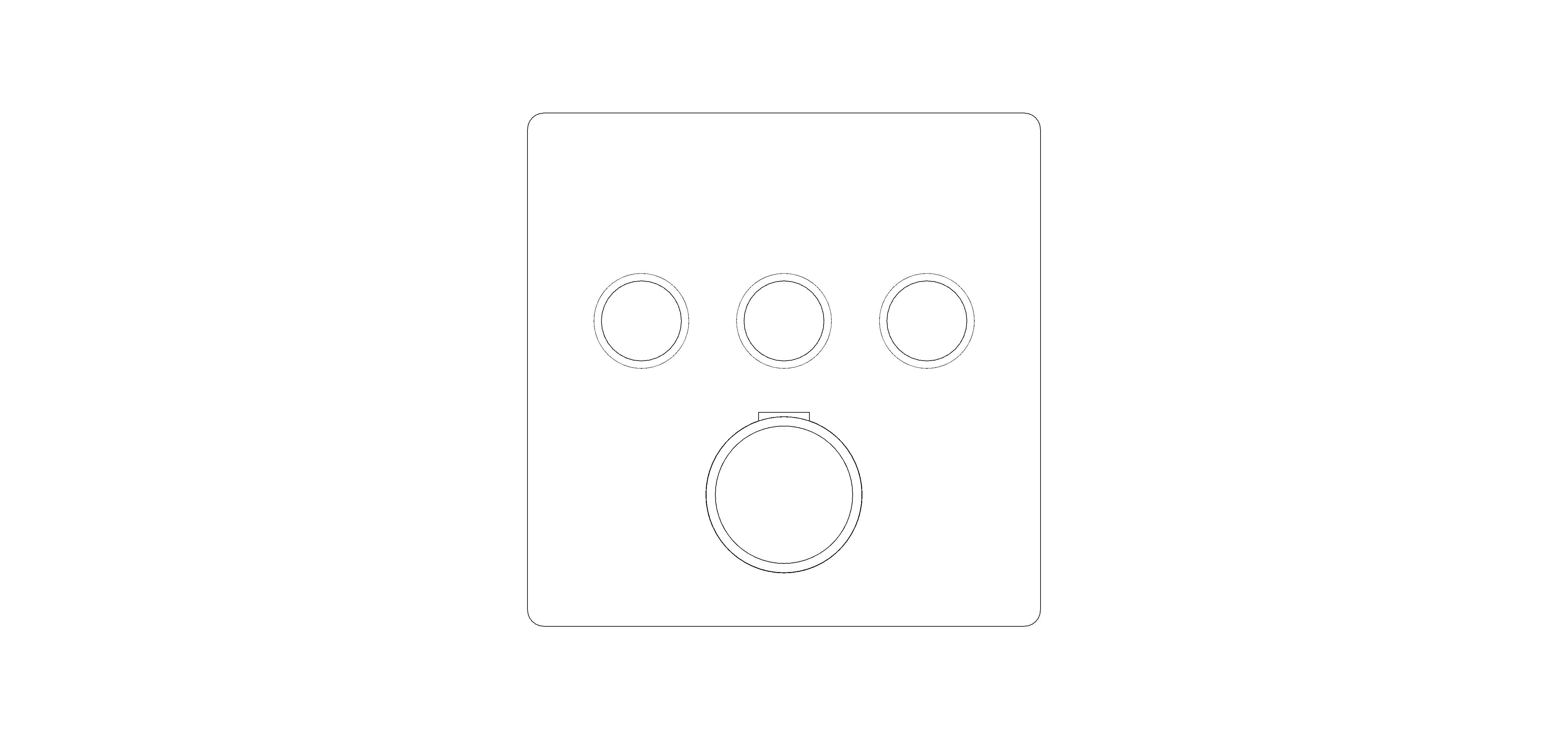 Product: GROHTHERM SmartControl Concealed shower system with Rainshower SmartActive 310 Cube (34864AL0)