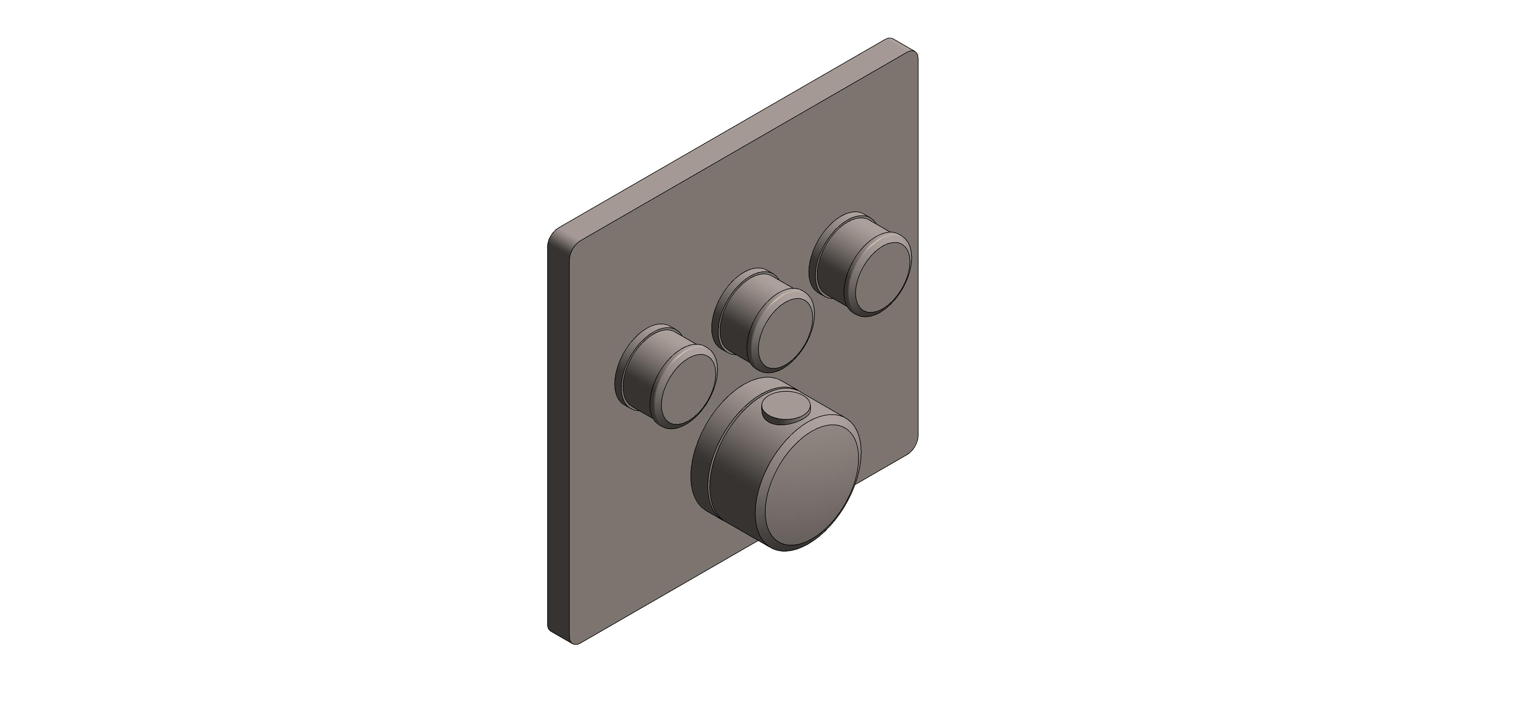 Product: GROHTHERM SmartControl Concealed shower system with Rainshower SmartActive 310 Cube (34864AL0)