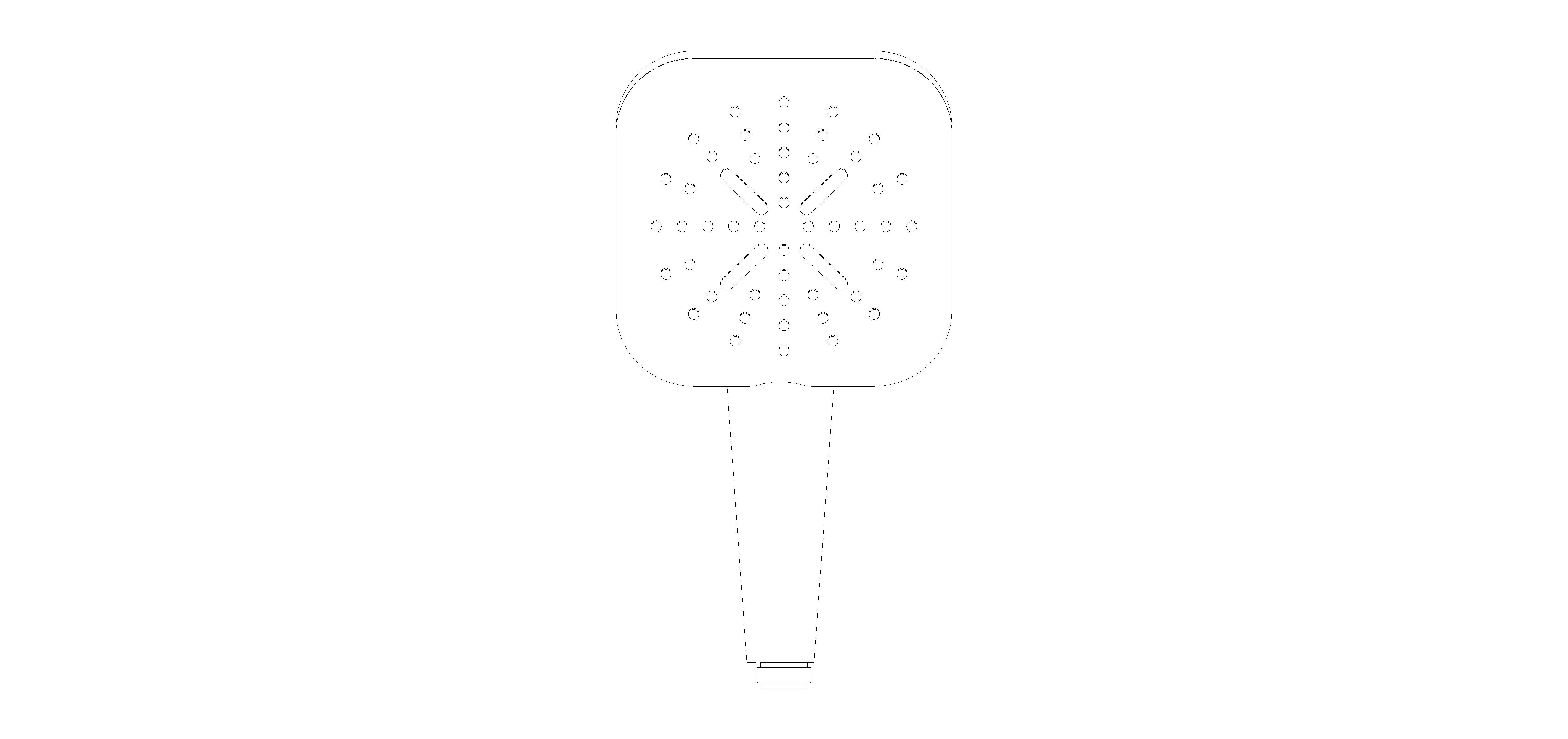 Product: RAINSHOWER SmartActive 130 Cube Hand shower 3 sprays (26582DA0)