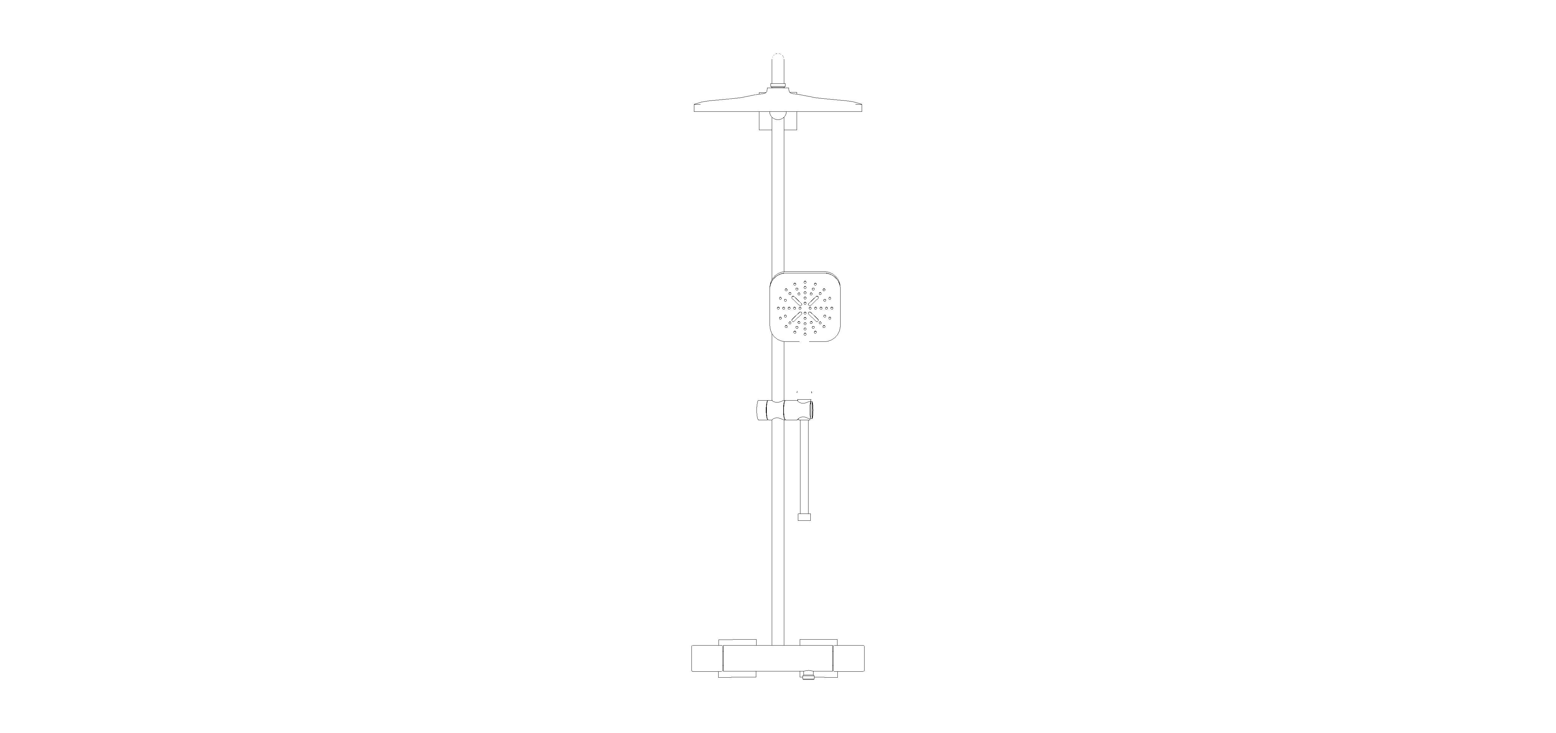Product: RAINSHOWER SmartActive 310 Cube Shower system with thermostat for wall mounting (26837DA0)