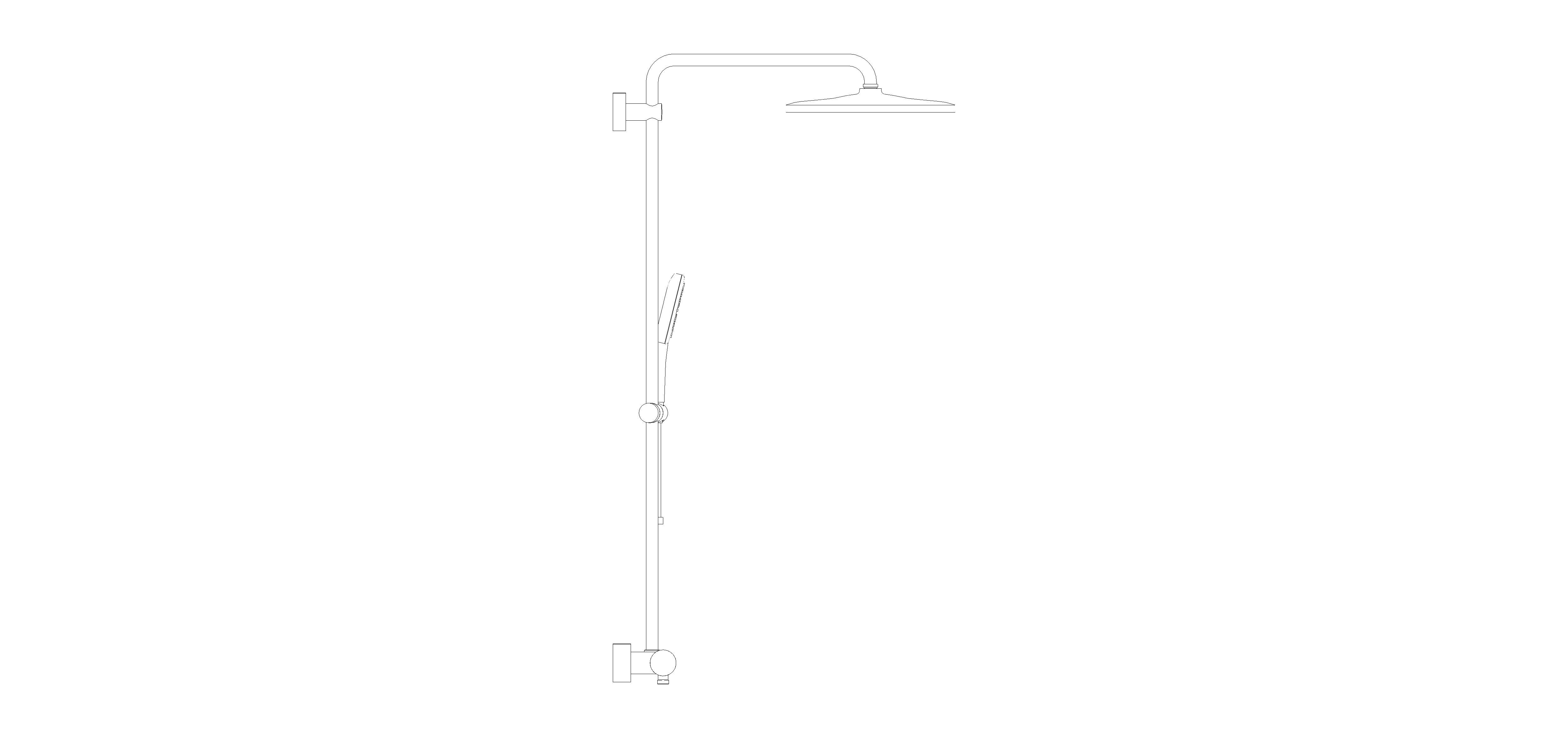 Product: RAINSHOWER SmartActive 310 Cube Shower system with thermostat for wall mounting (26837DA0)