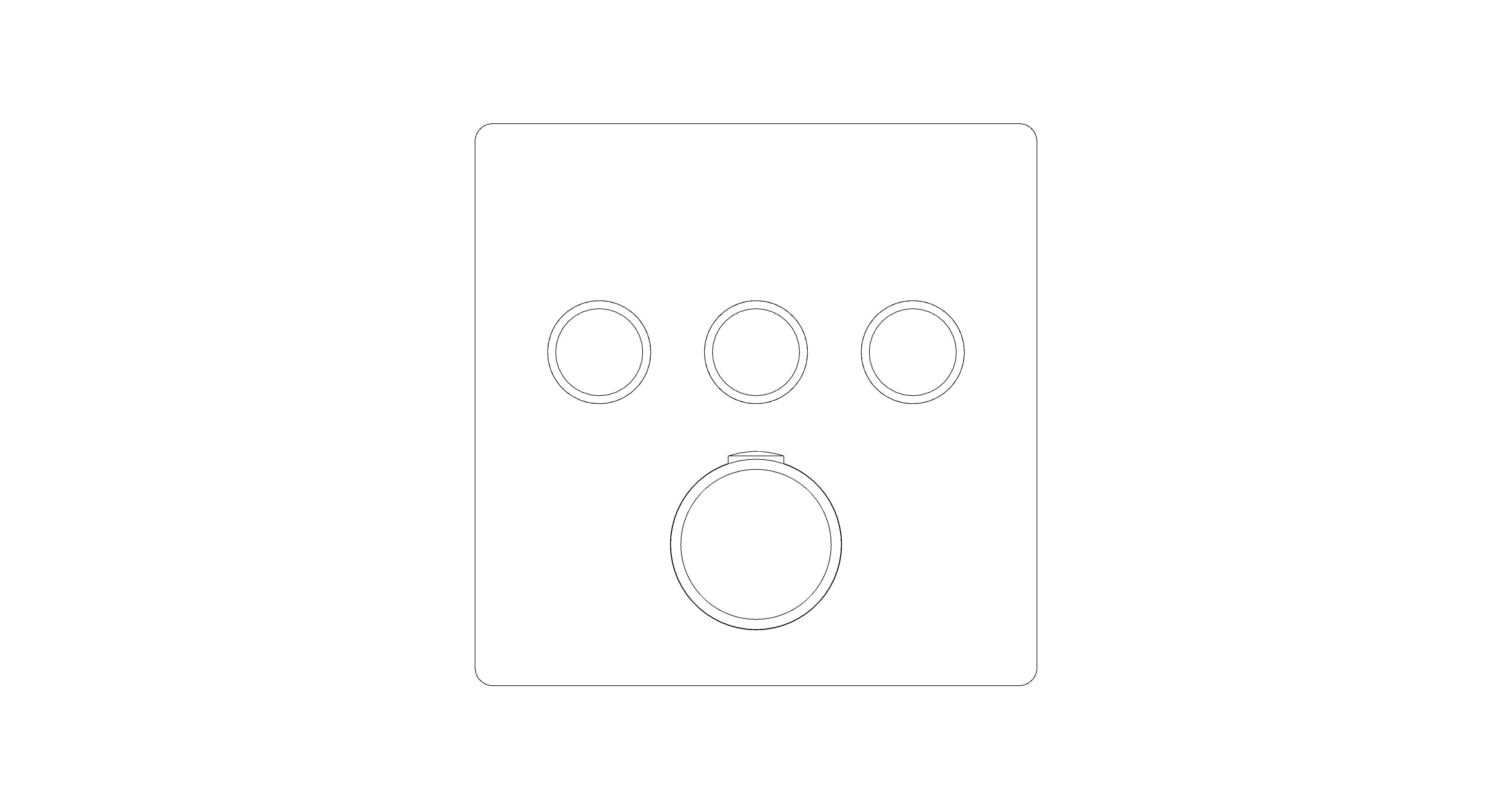 Product: GROHTHERM SMARTCONTROL Thermostat For Concealed Installation With 3 Valves (29126ALC)