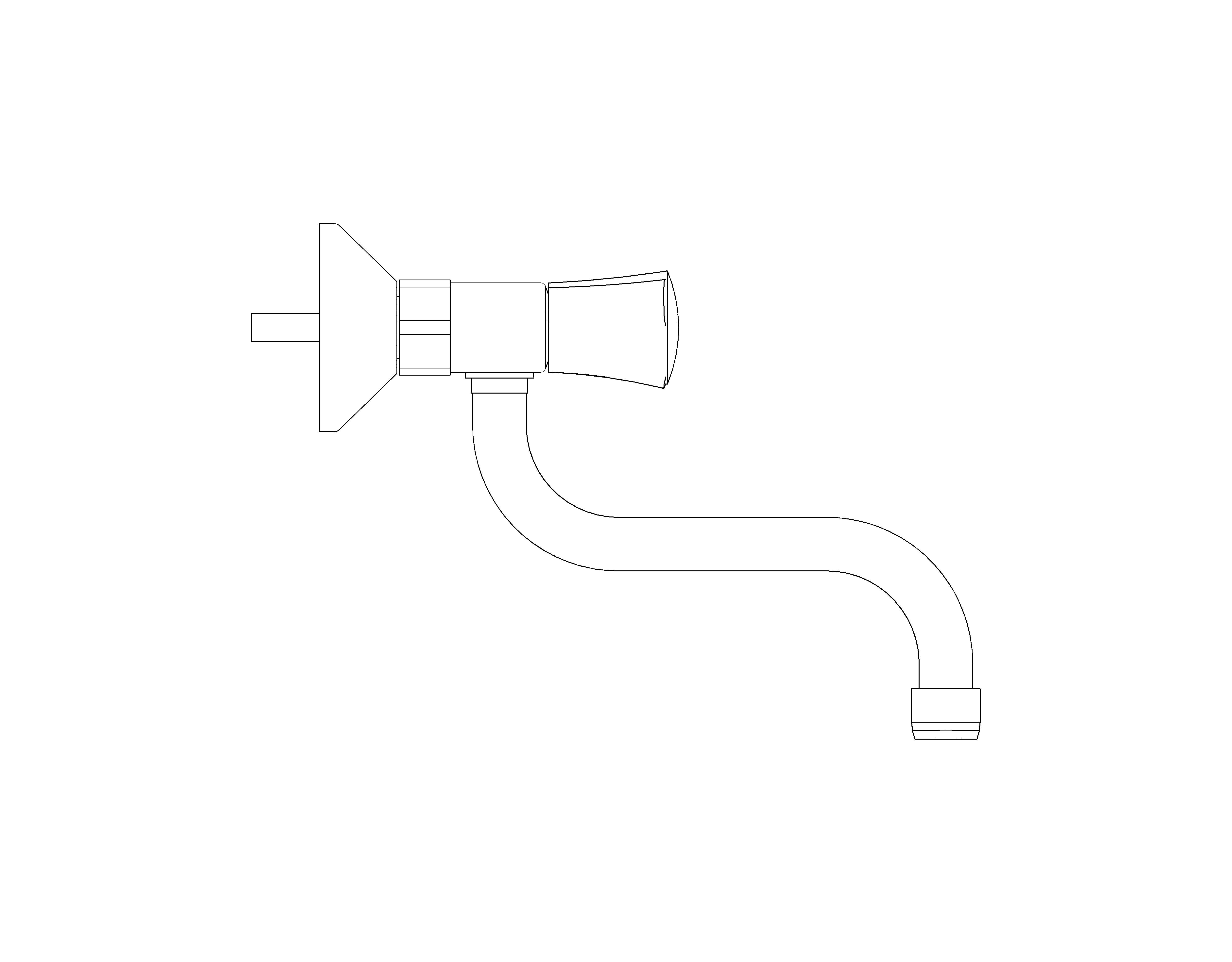 bimstore side image of the Grohe Costa L - Wall sink mixer 1/2″ - 31187001