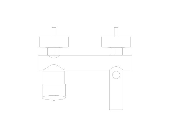 bimstore plan image of the Grohe Concetto - Single-lever bath/shower mixer 1/2″ - 32211001