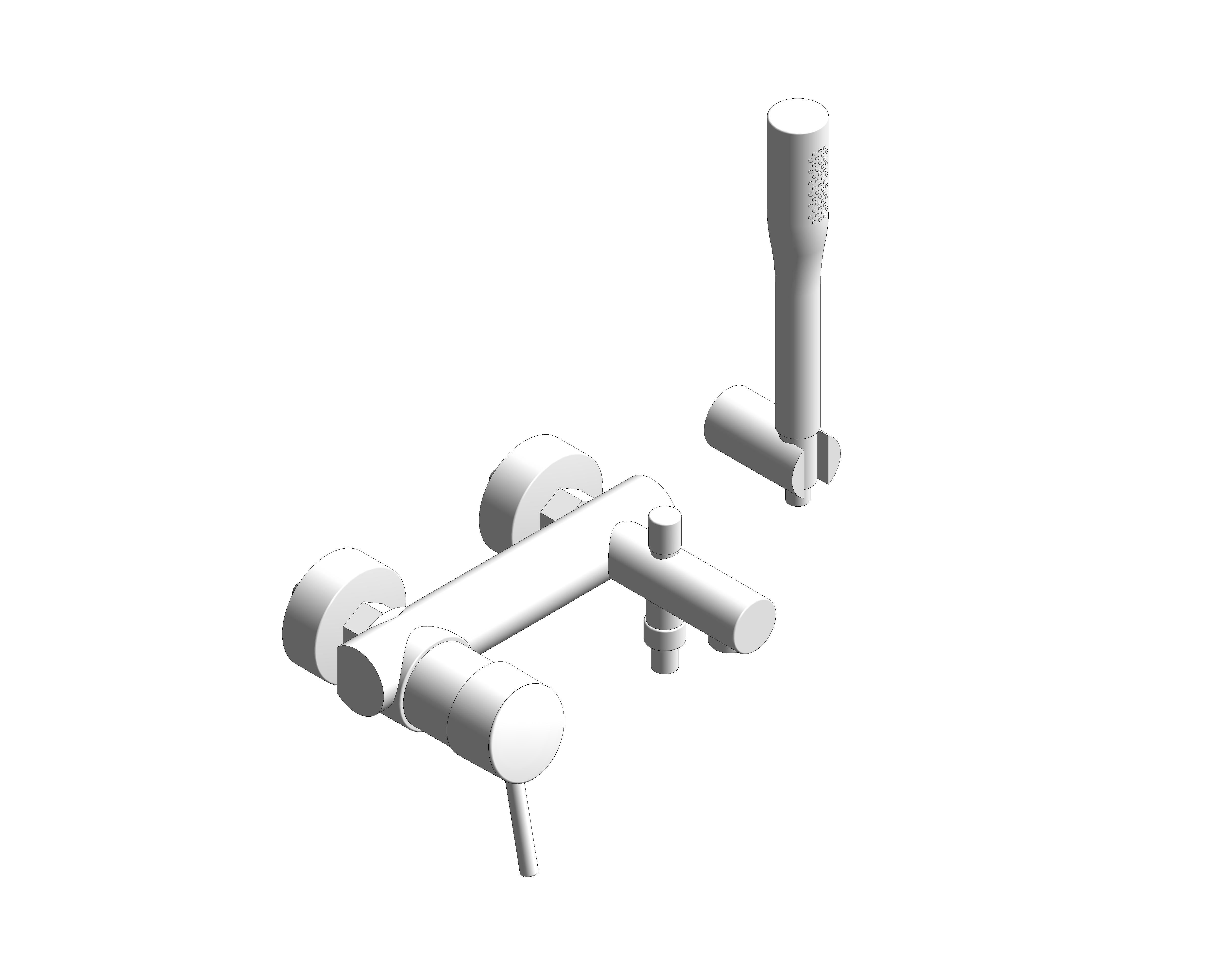 bimstore 3D image of the Grohe Concetto - Single-lever bath/shower mixer 1/2″ - 32212001