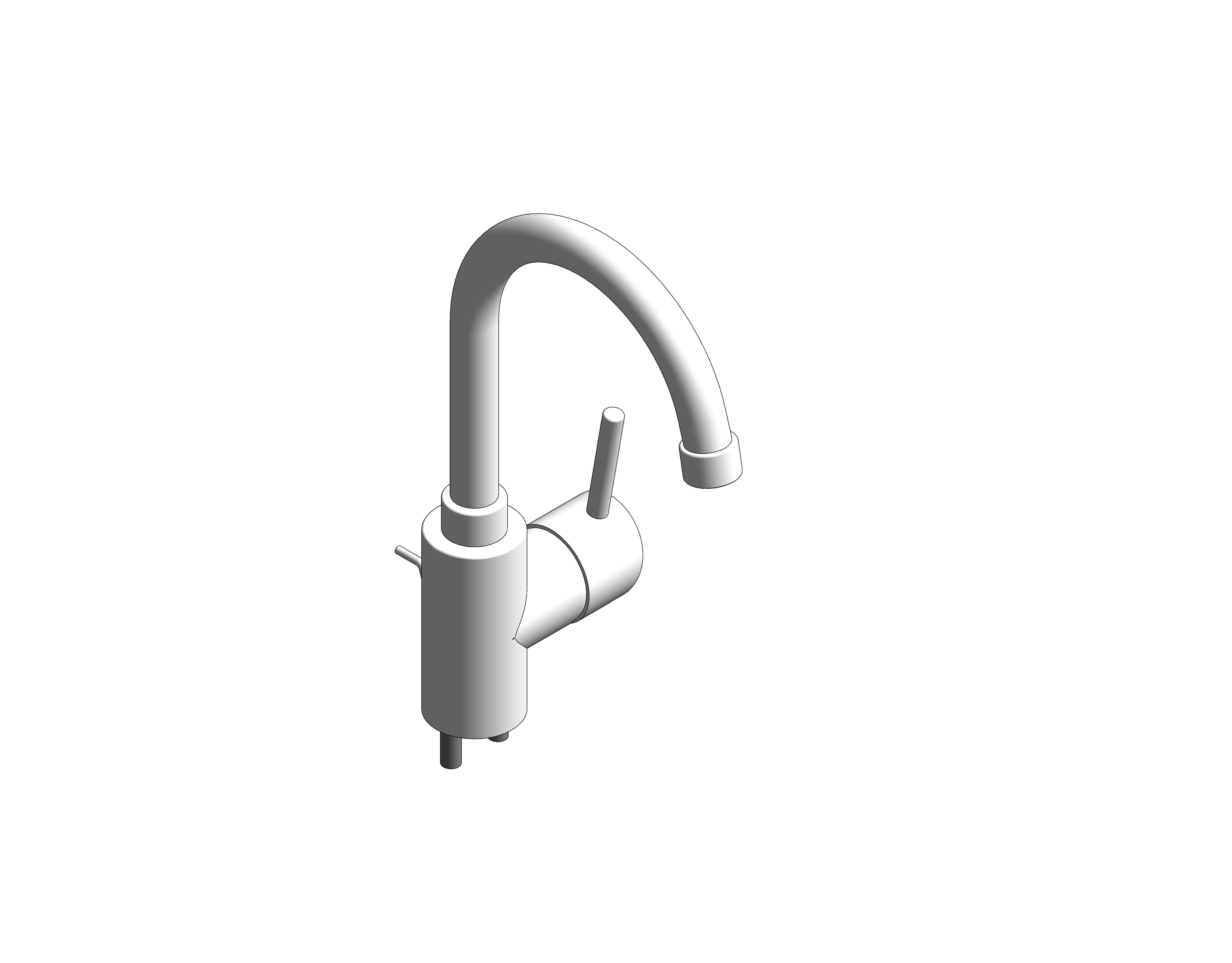 bimstore 3D image of the Grohe Concetto - Single-lever basin mixer 1/2″ L-Size - 32629001