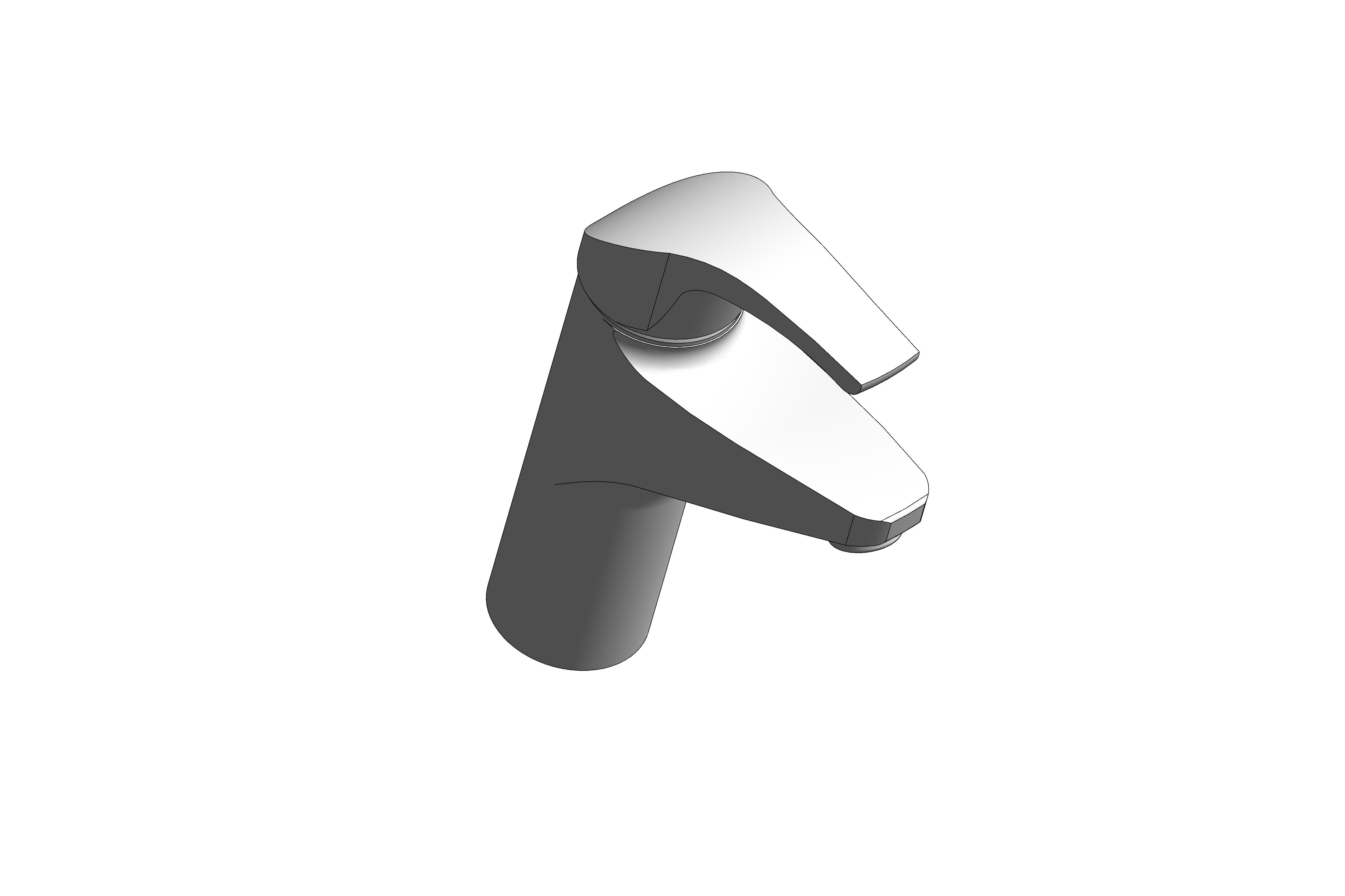 Revit, Bim, Store, Components, MEP, Object, Grohe, Plumbing, Fixtures, 14, METRIC, Euroeco, Special, Single, Lever, Basin, Mixer, 32765000