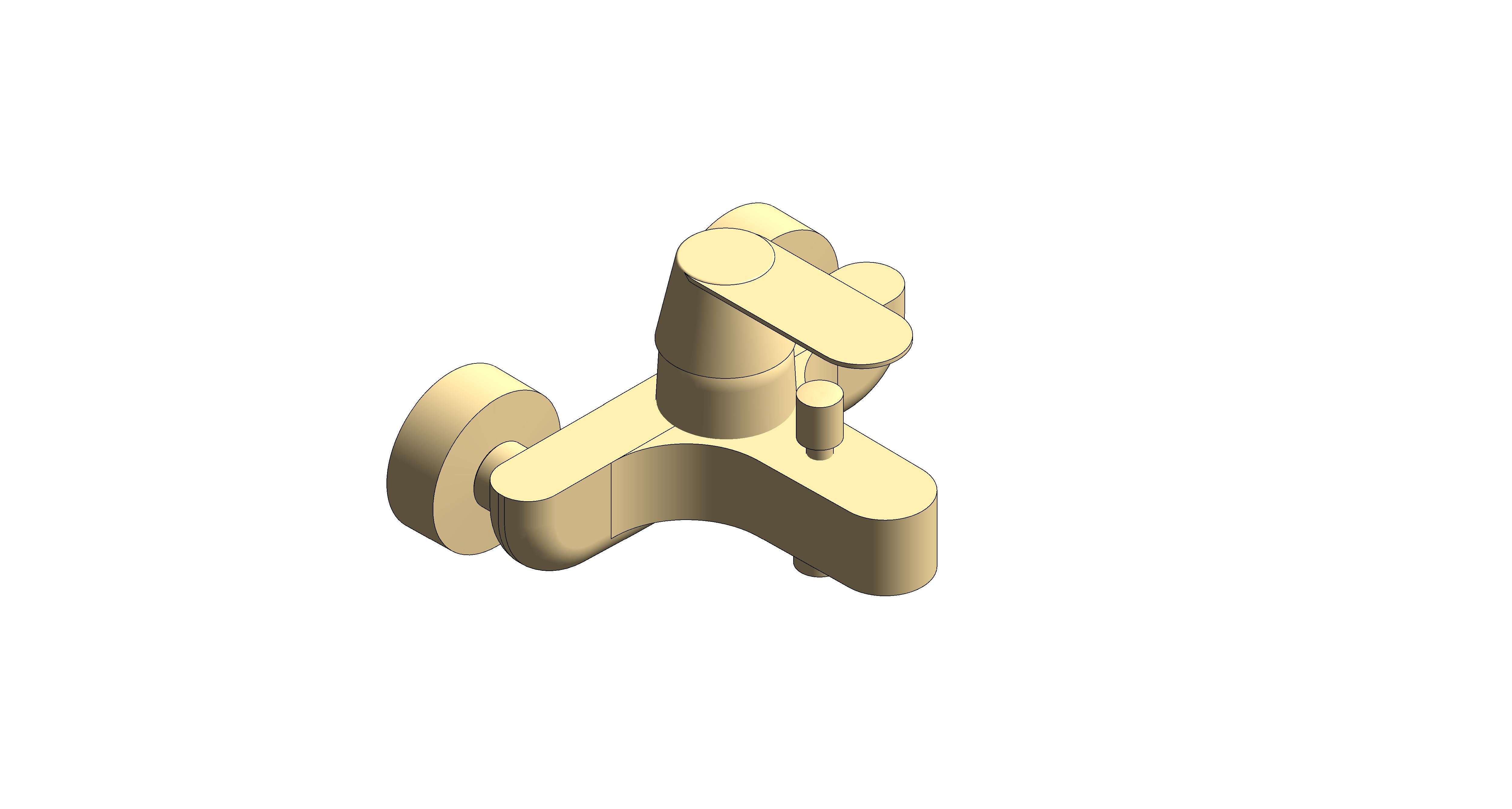Product: EUROSMART COSMOPOLITAN Single-Lever Bath/Shower Mixer (32831GL0)