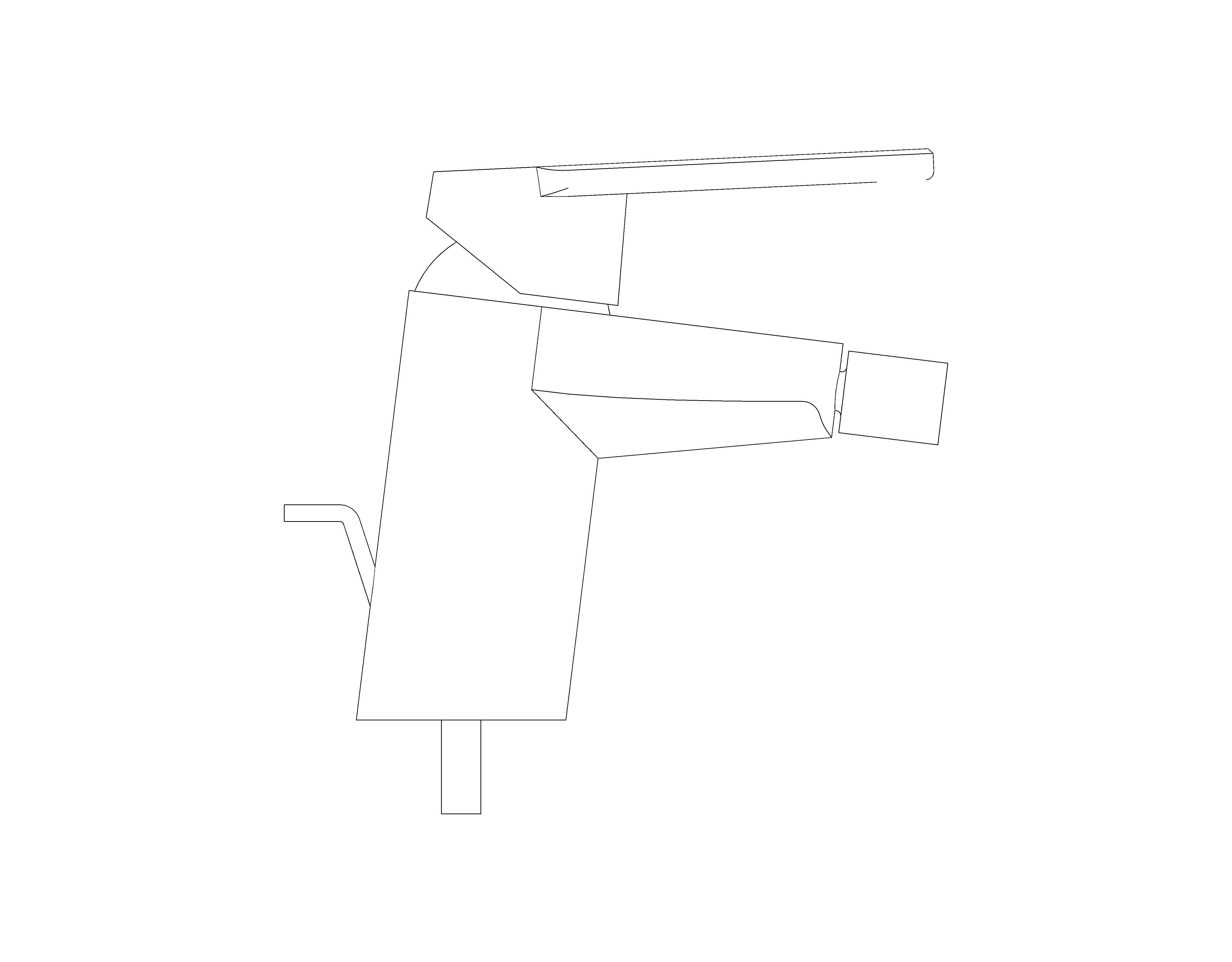 bimstore side image of the Grohe Eurodisc Cosmopolitan - Bidet mixer 1/2″ S-Size - 33244002