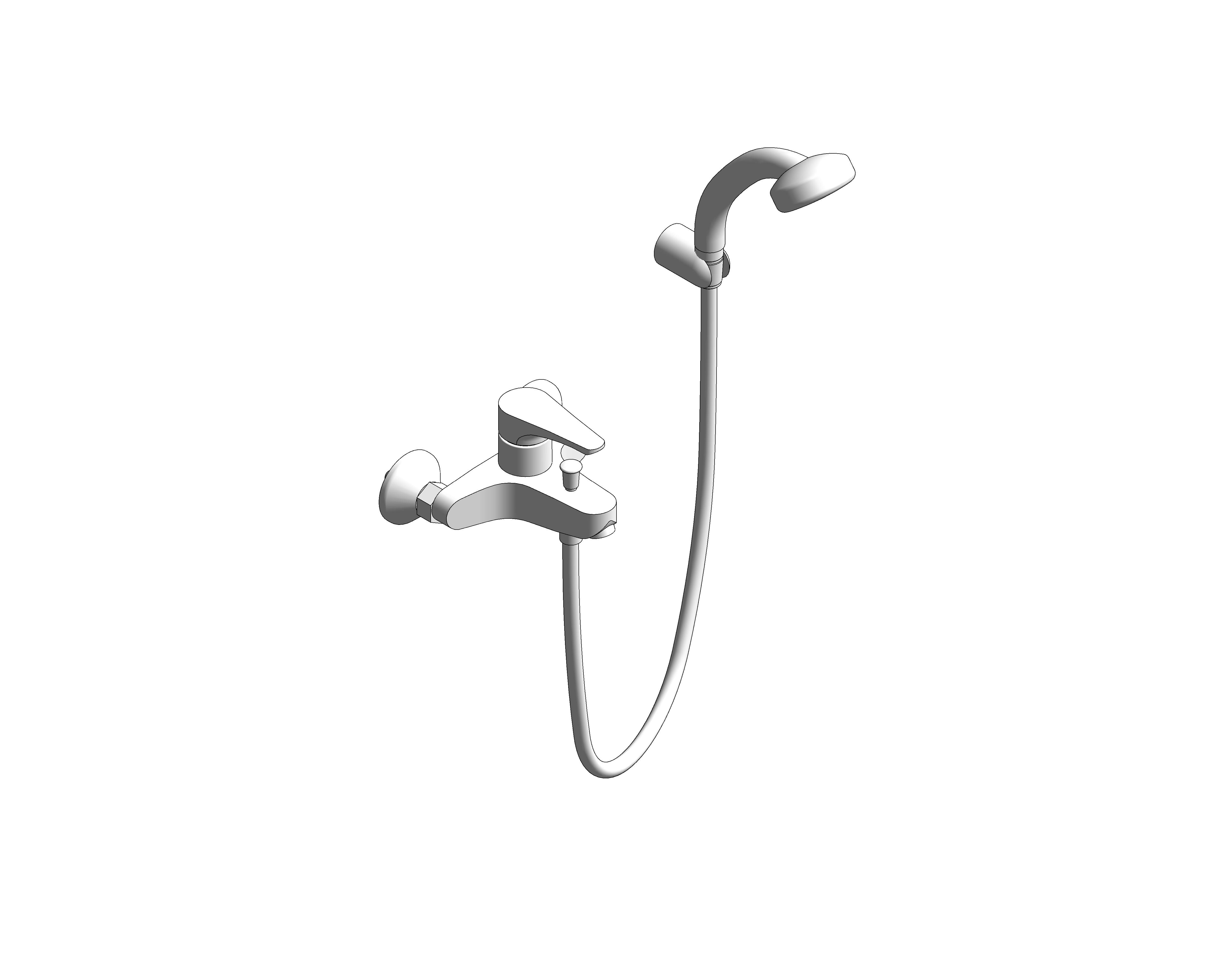 bimstore 3D image of the Grohe Eurosmart - Single-Lever Bath/Shower Mixer 1/2″ - 33302000